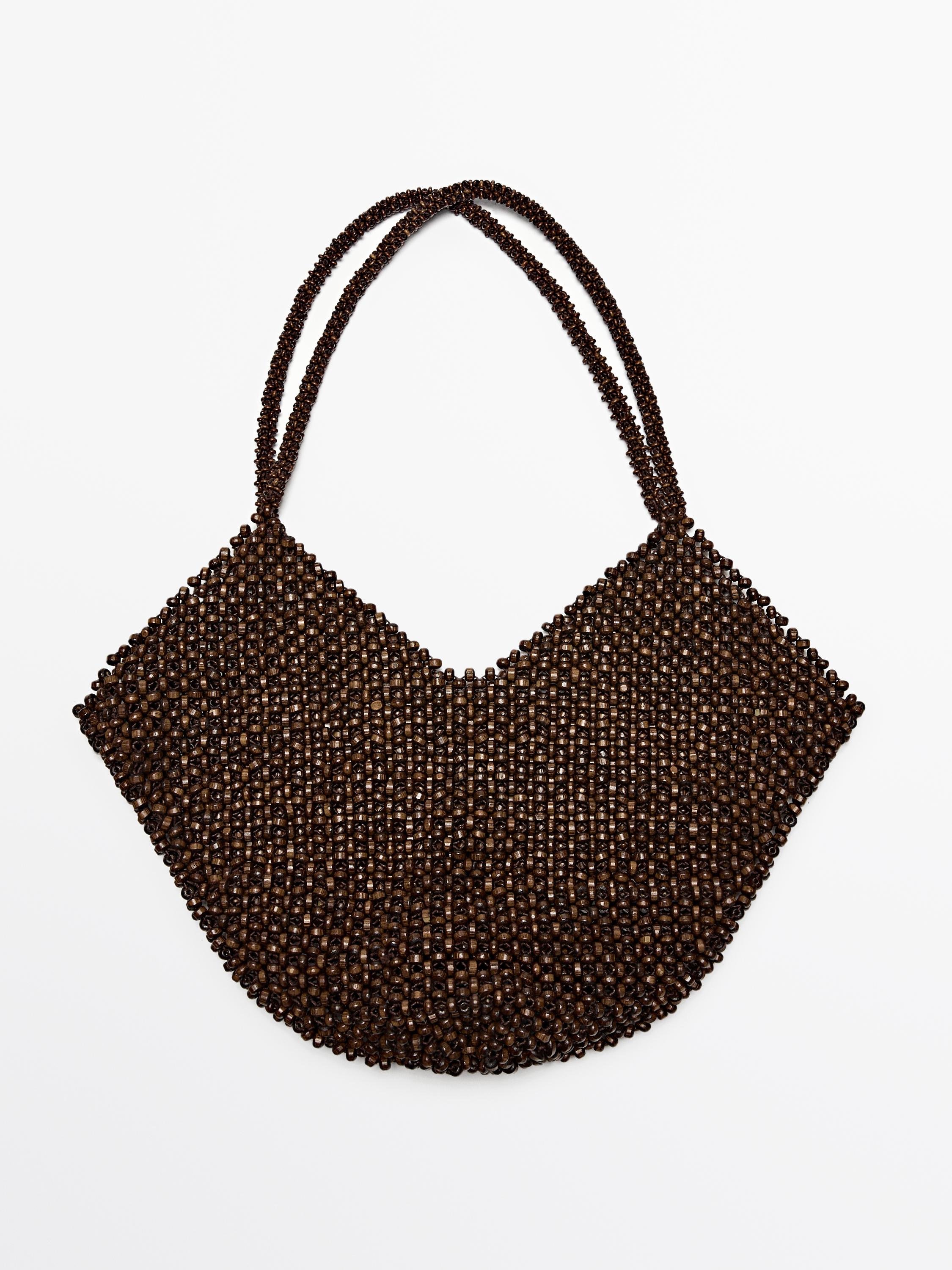 Wooden mini handbag