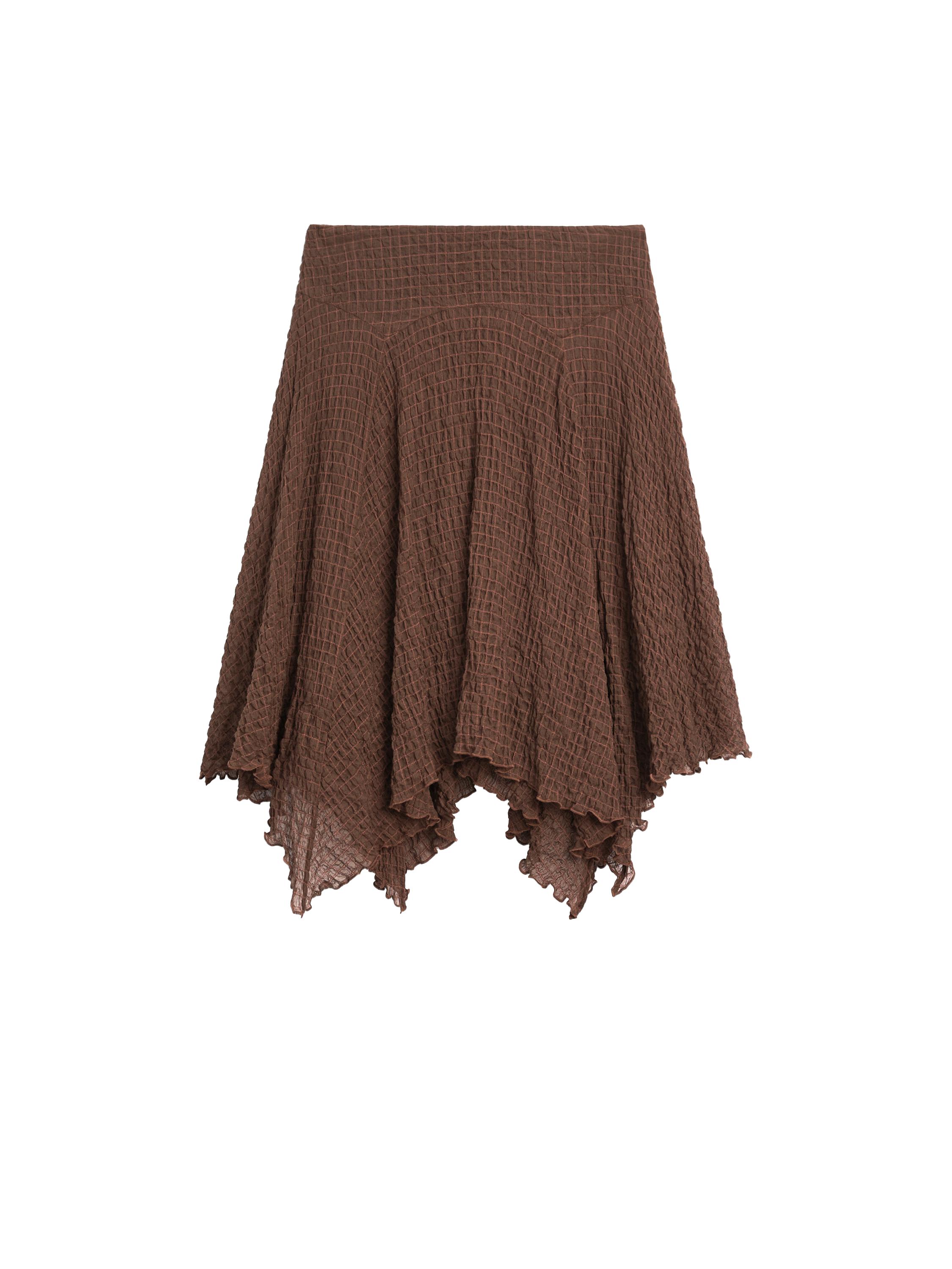 【Massimo Dutti】Flowing check skirt with asymmetric hem 05201844717-c.jpg?ts=1743603494709