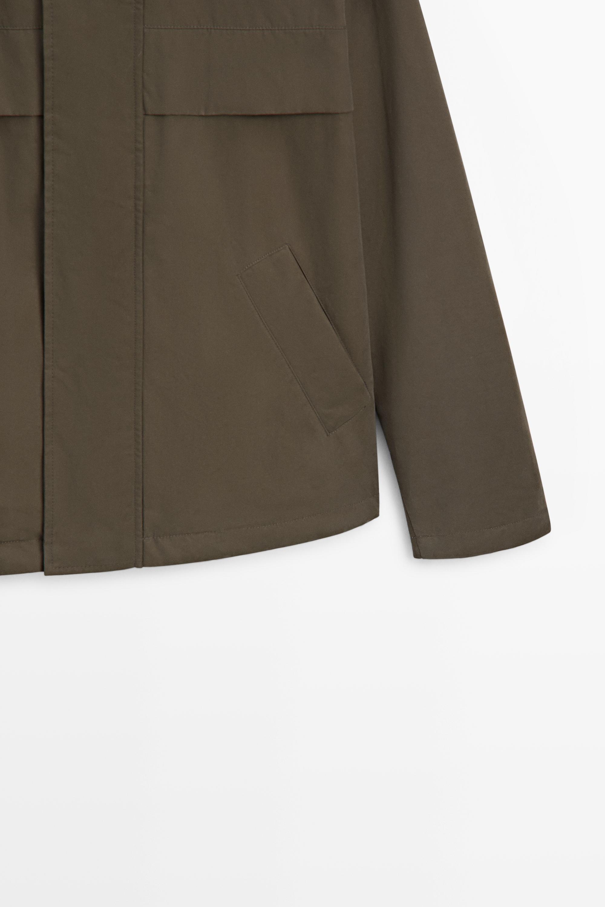 Massimo Dutti Kapüşonlu kısa şişme parka görsel 7