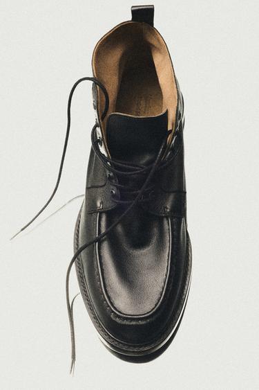 Soft leather lace-up ankle boot - LIMITED EDITION — BLACK 2