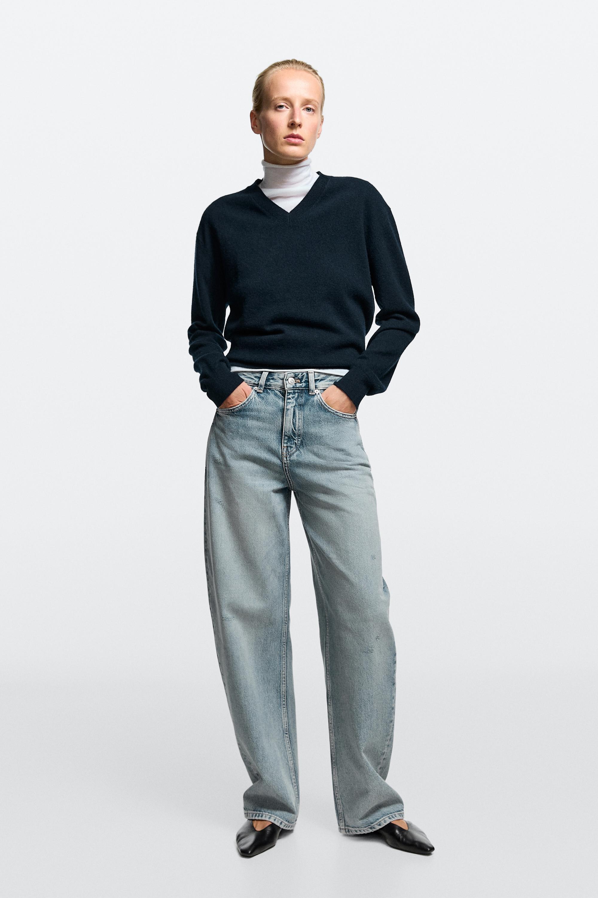 Jean barrel fit taille moyenne