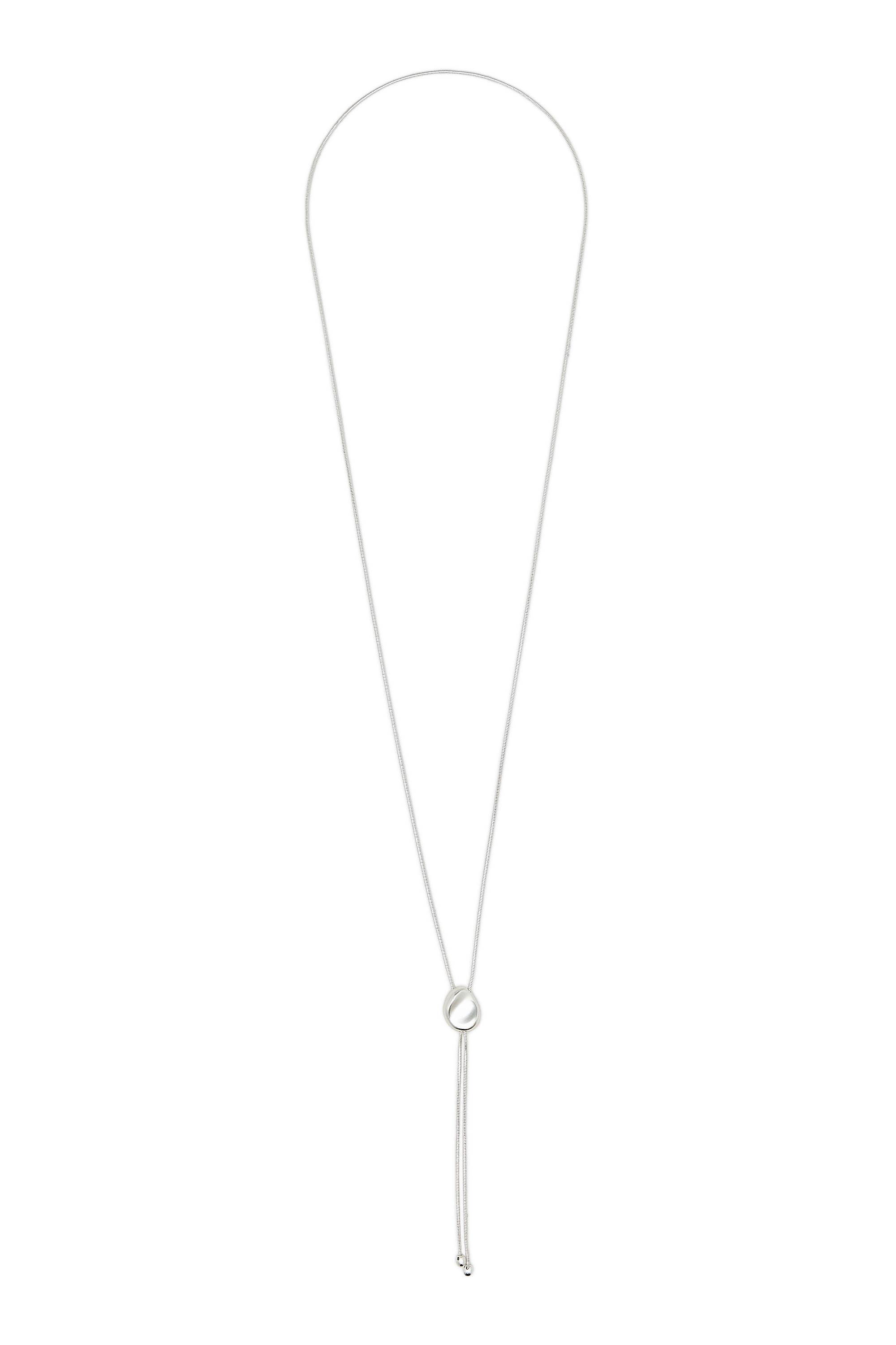 Lariat necklace — SILVER
