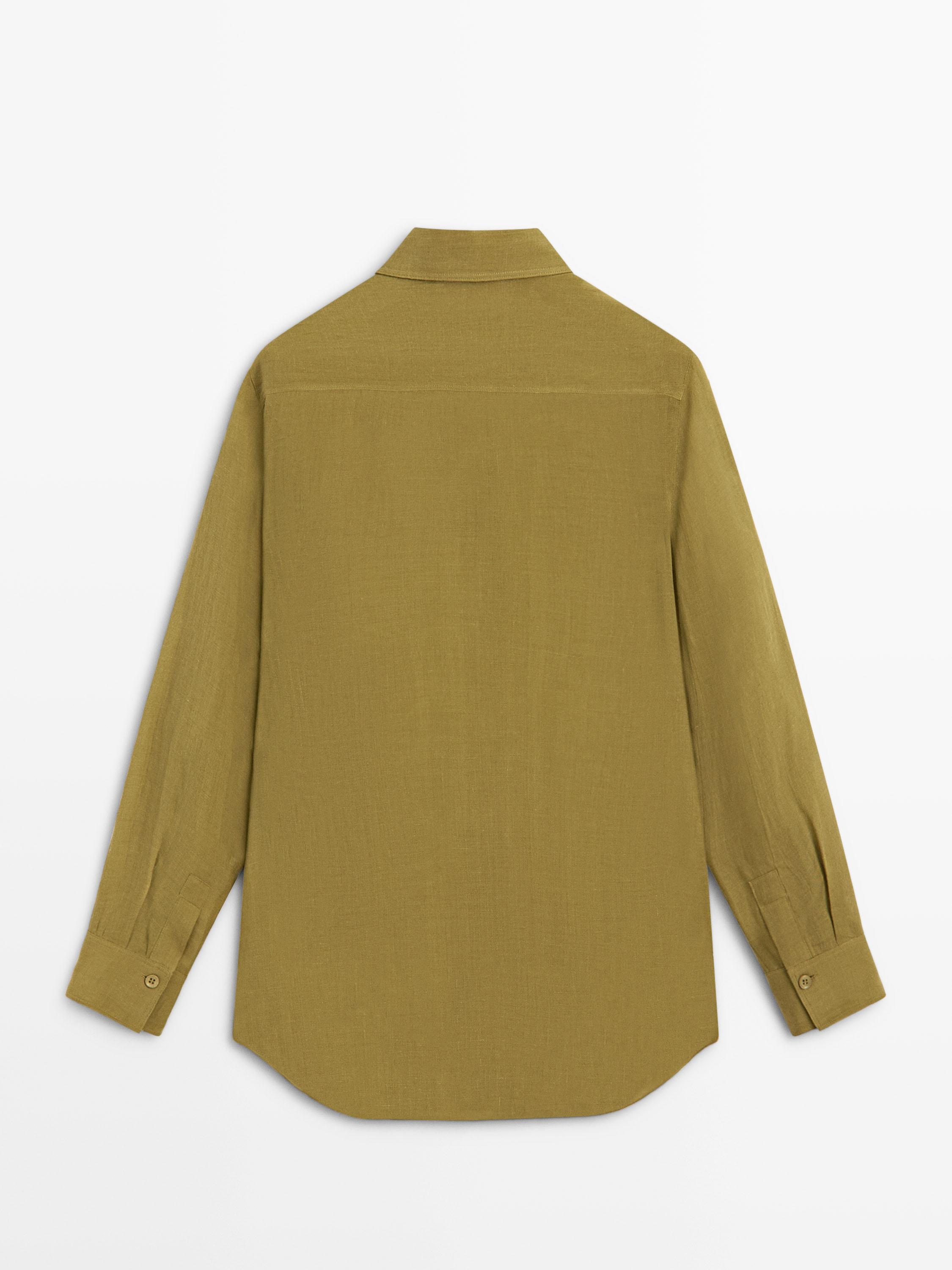 Yakalı dökümlü gömlek