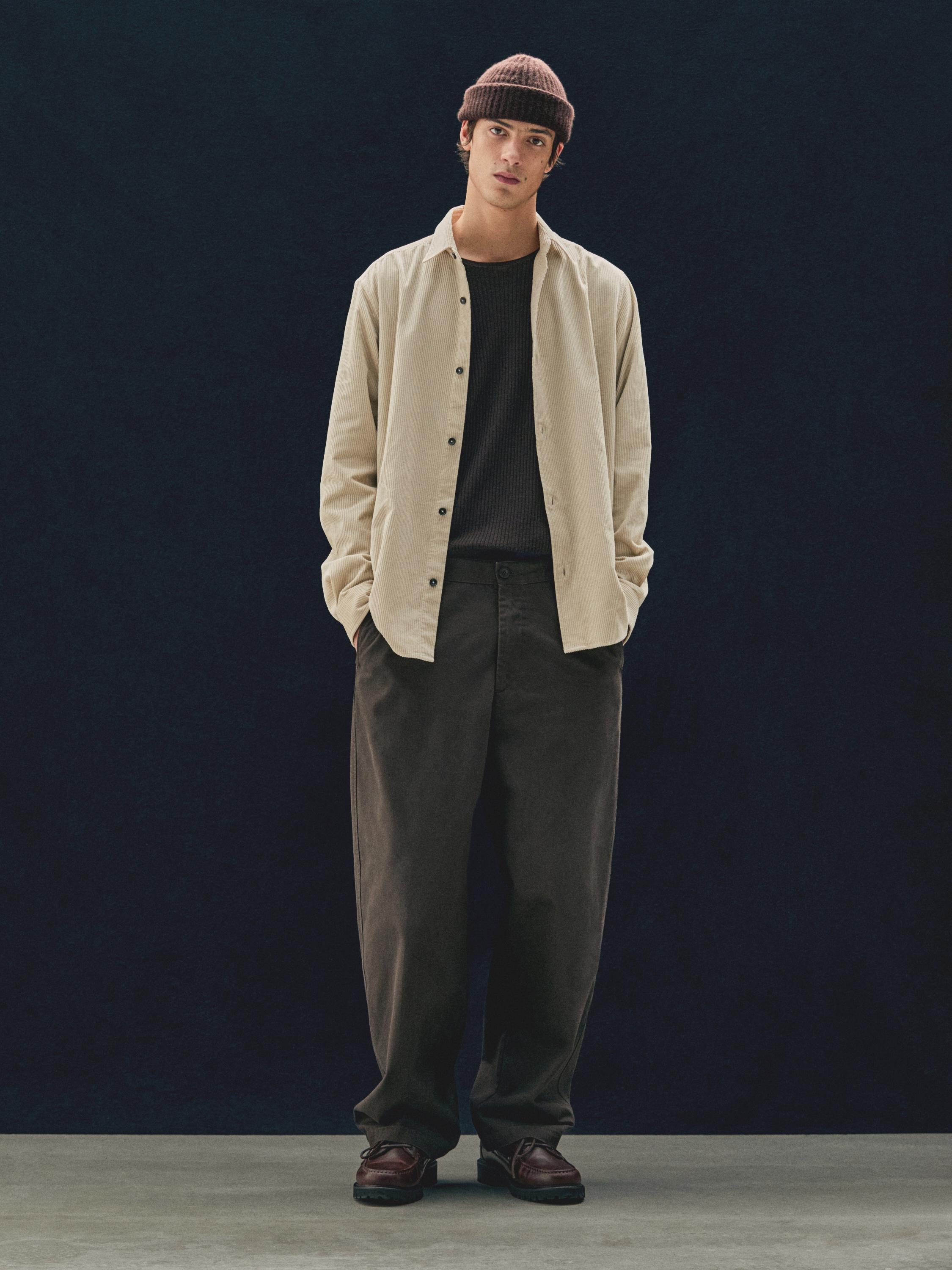 Rebrasto pletena kapa od 100 % kašmira