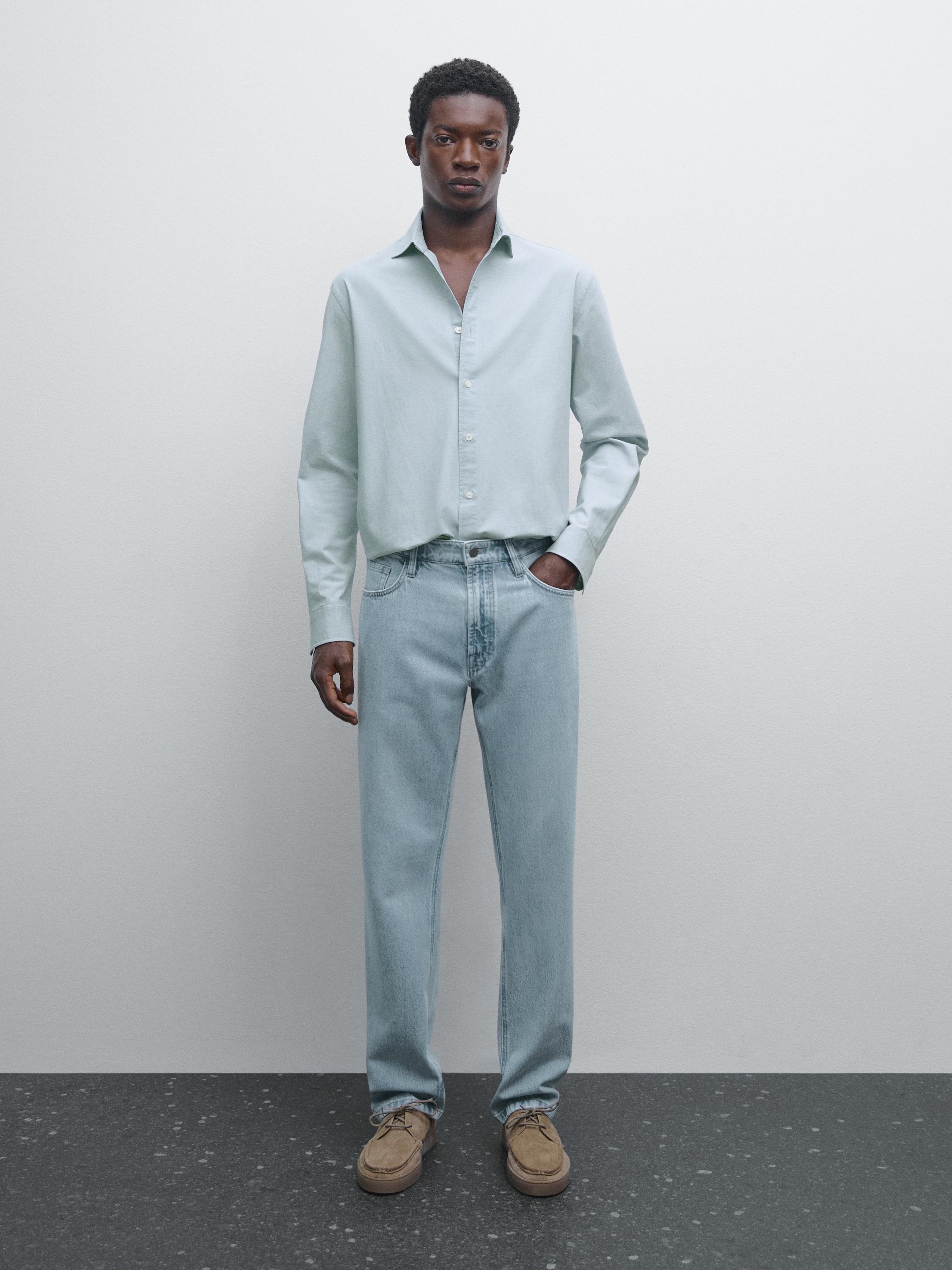 Ντένιμ πουκάμισο slim fit