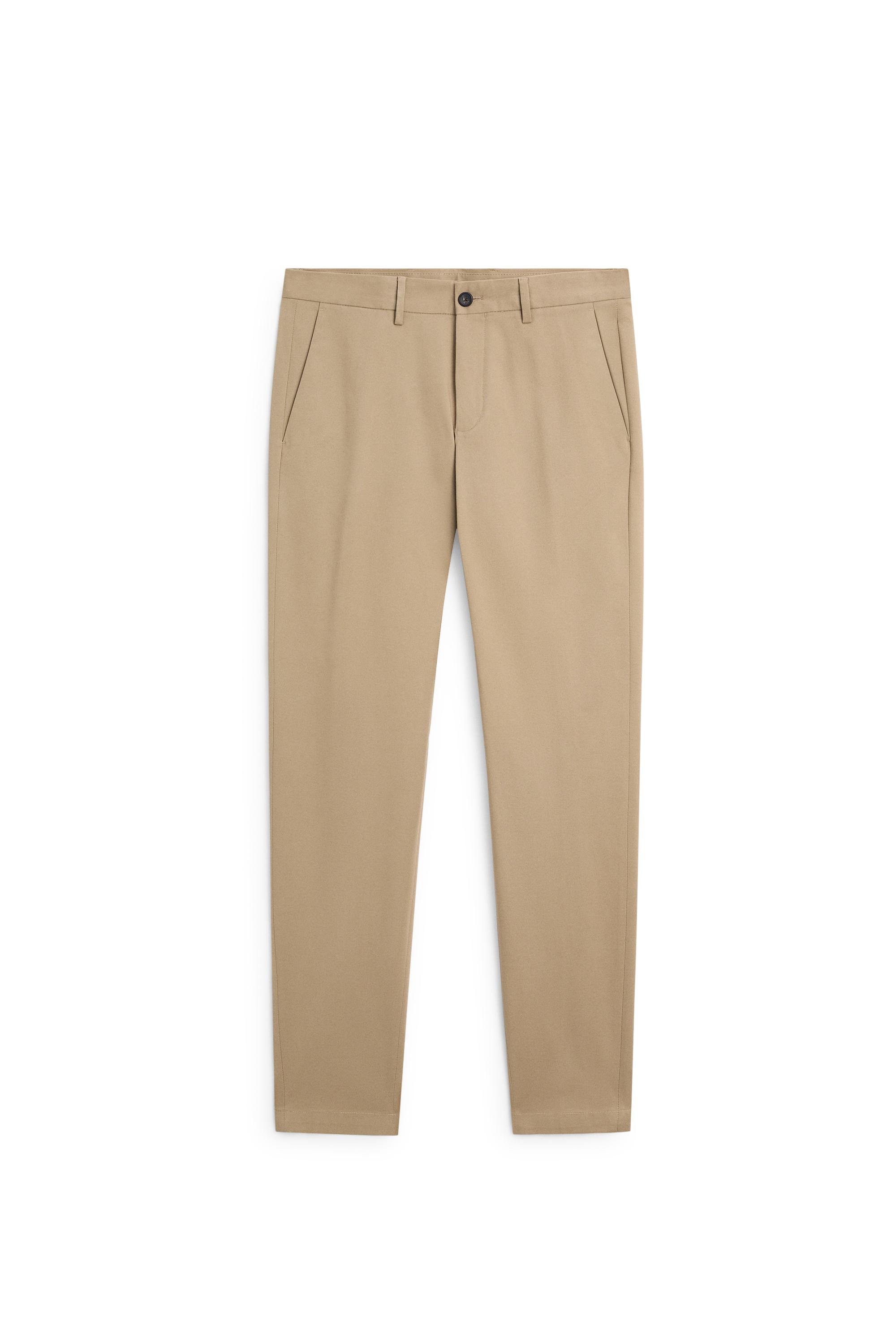 Cotton blend slim fit pants — OCHRE
