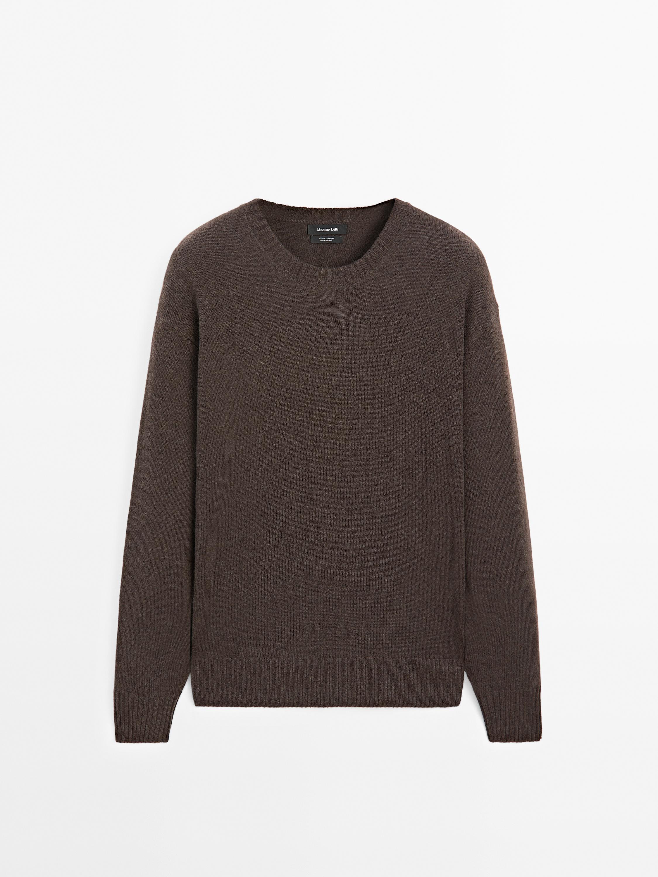 Pulover  iz kašmira z okroglim izrezom