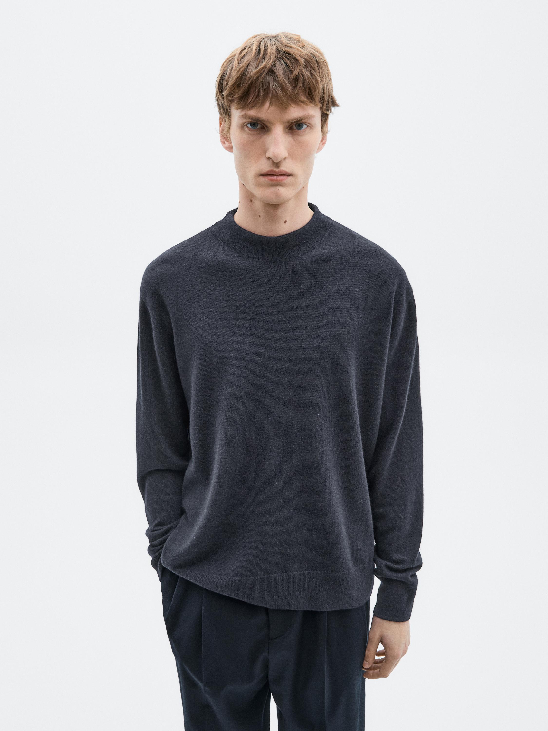 Knit wool and cashmere blend sweater - LIMITED