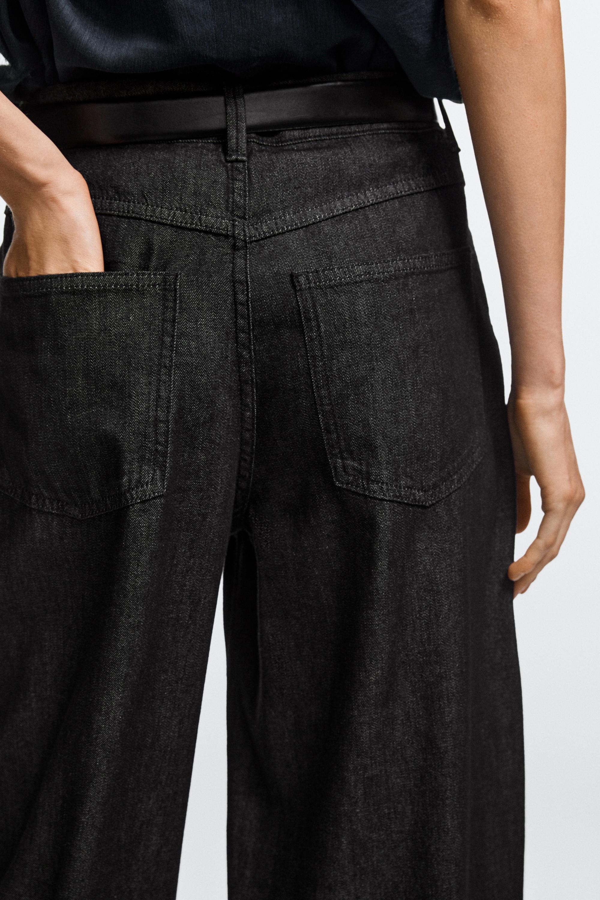 Barrel fit jeans — BLACK