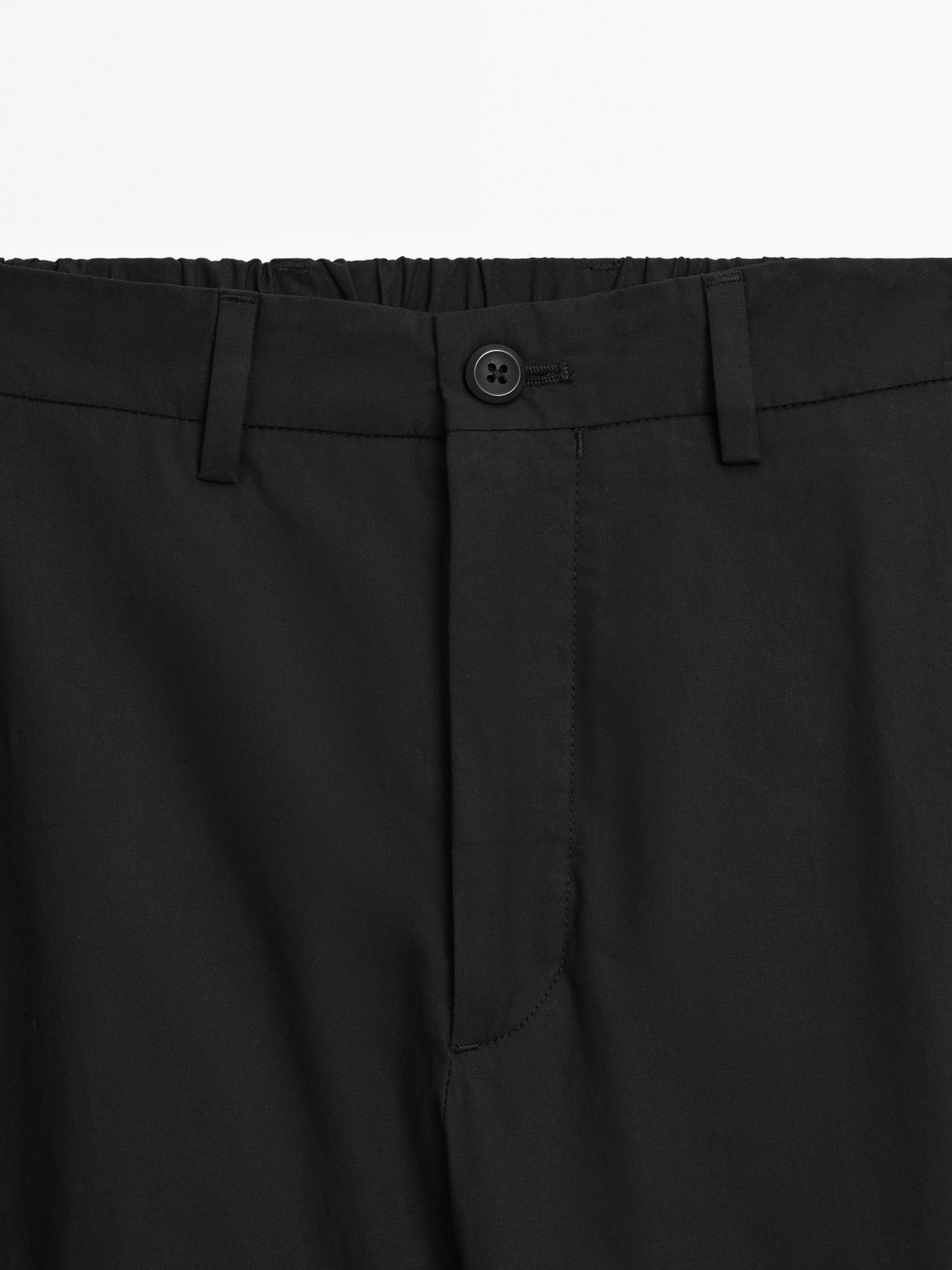 100% cotton jogger fit trousers