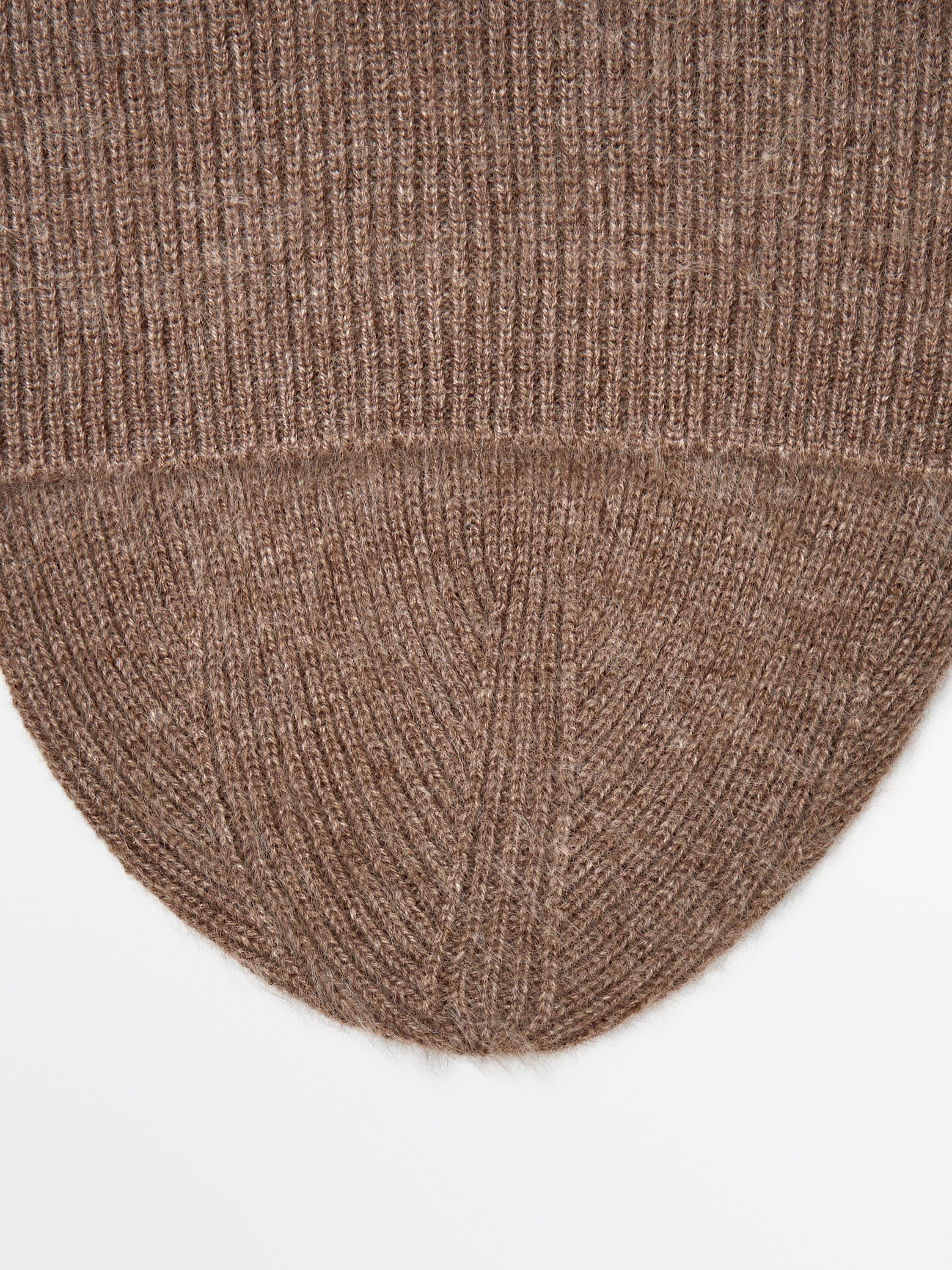 100% cashmere knit beanie