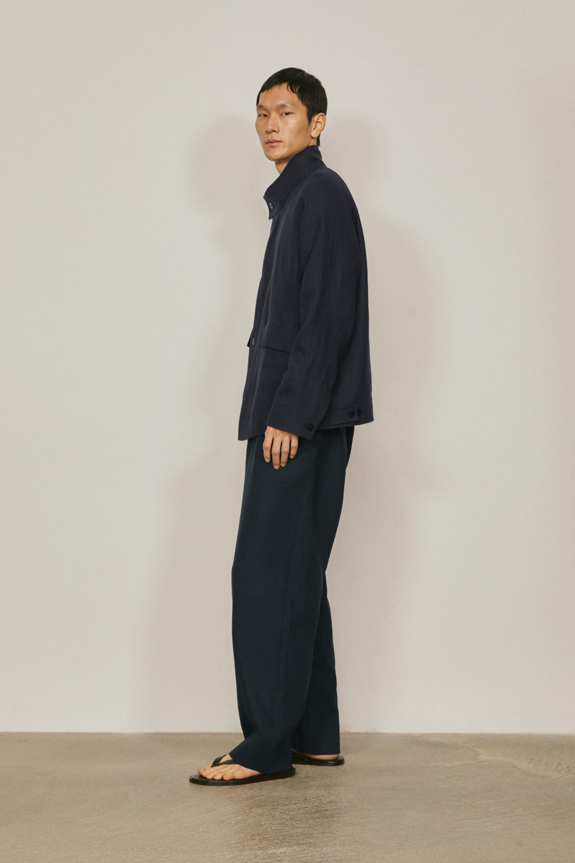 Total look linen overshirt - LIMITED EDITION — NAVY BLUE