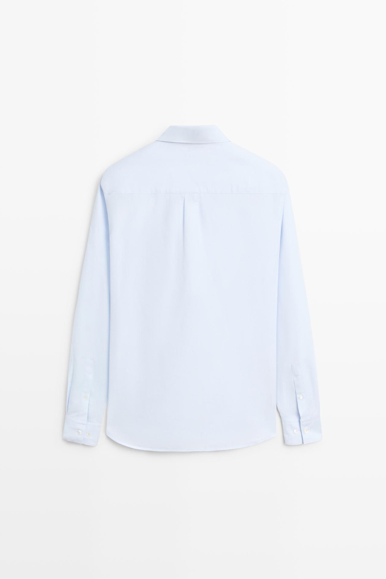 100% cotton regular fit shirt — Sky blue