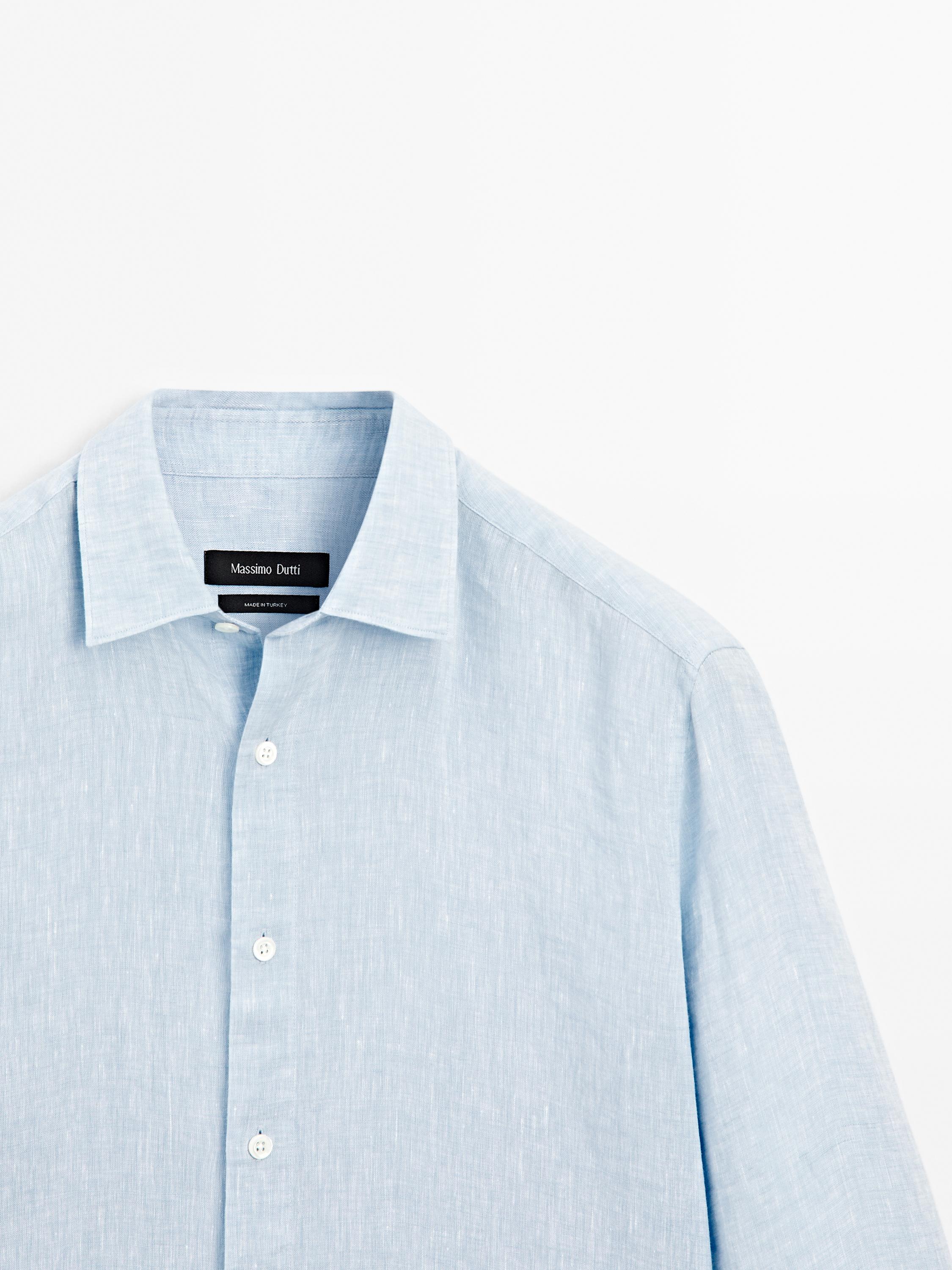 Chemise slim 100 % lin