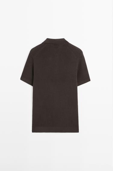 100% cotton short sleeve polo shirt — BROWN MARL 6