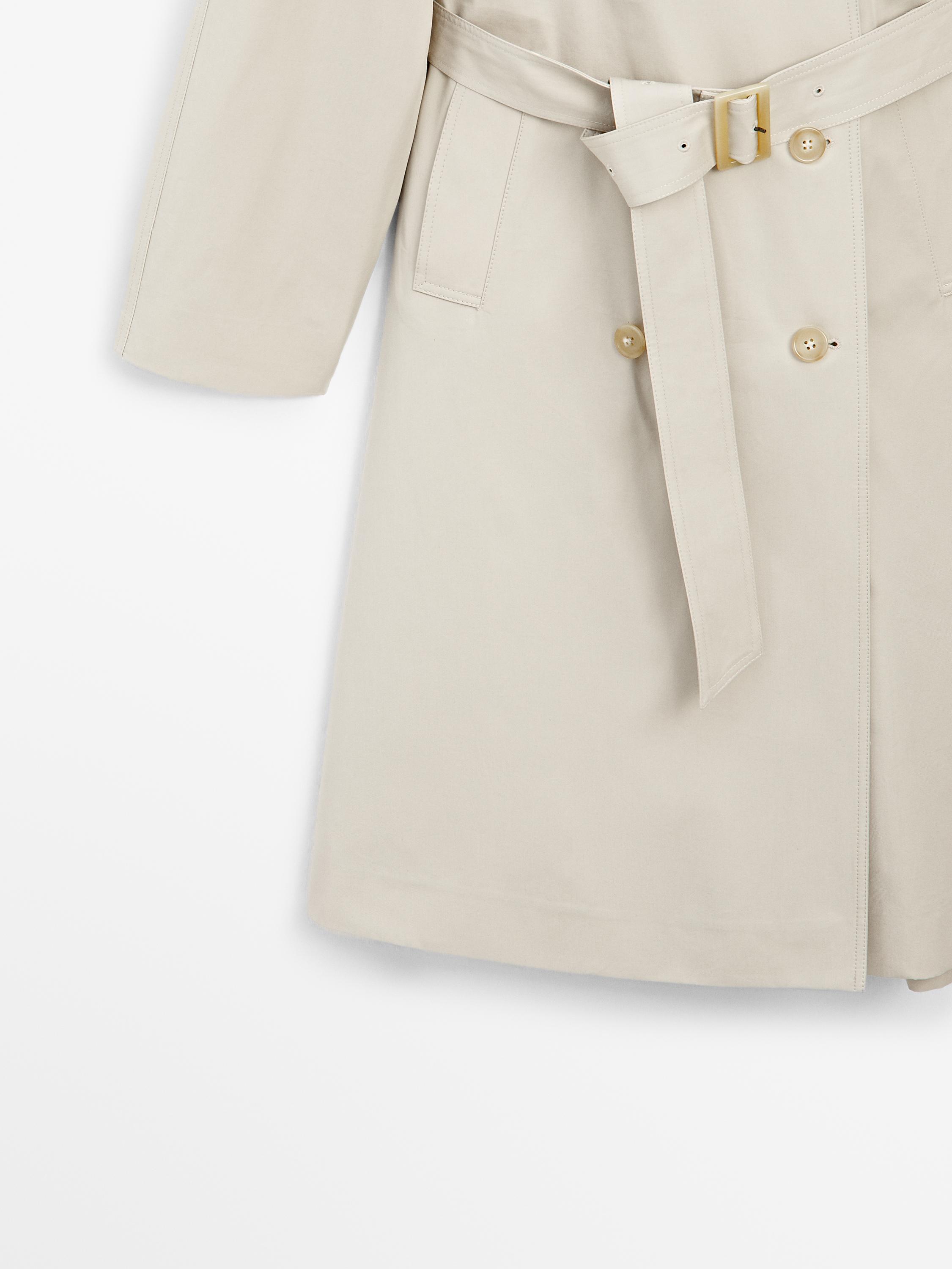 Classic water-repellent trench coat