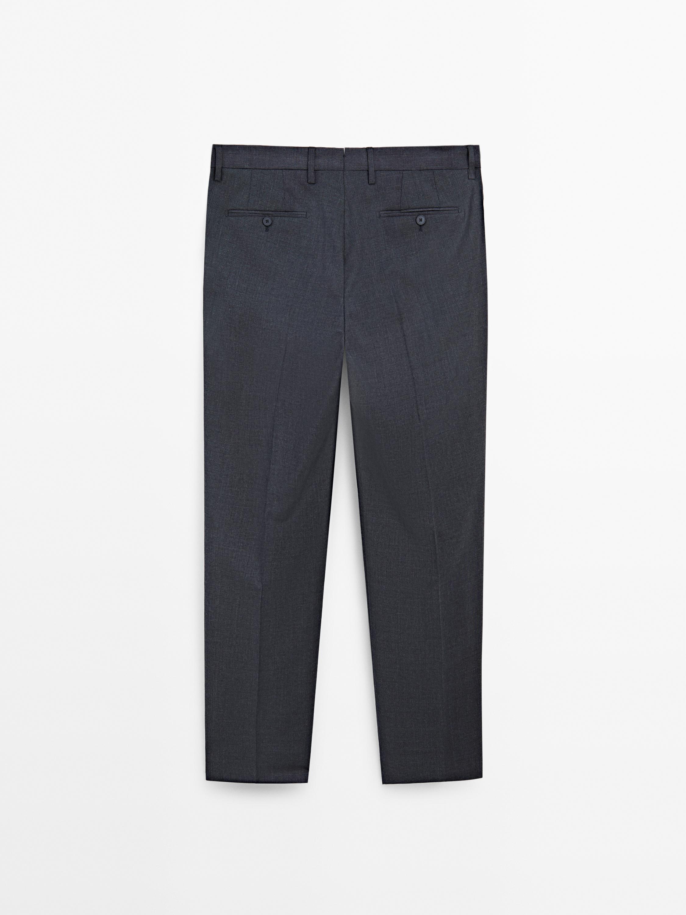 Pantalón traje 100% lana