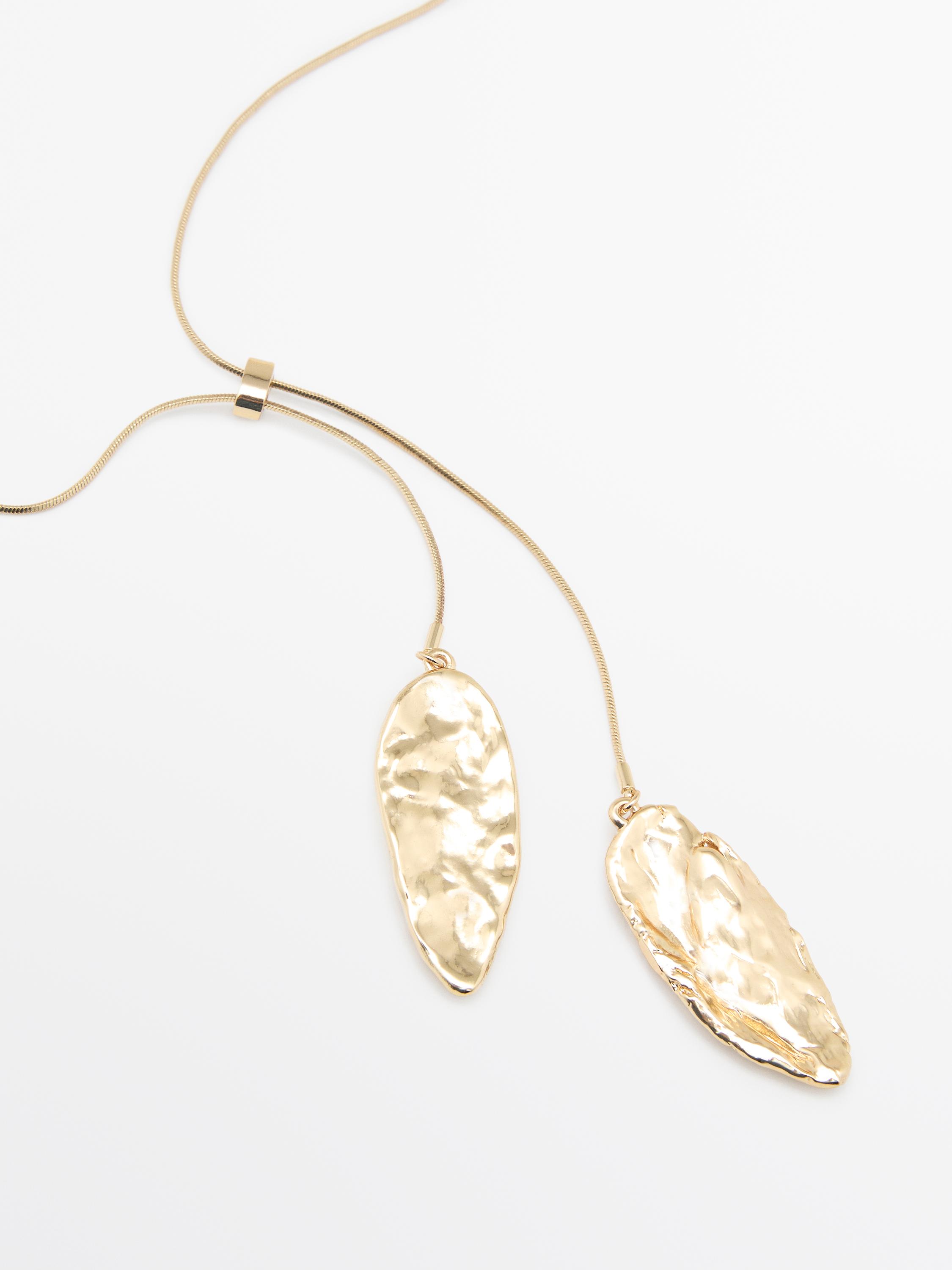 Ayarlanabilir dokulu parçalı kolye