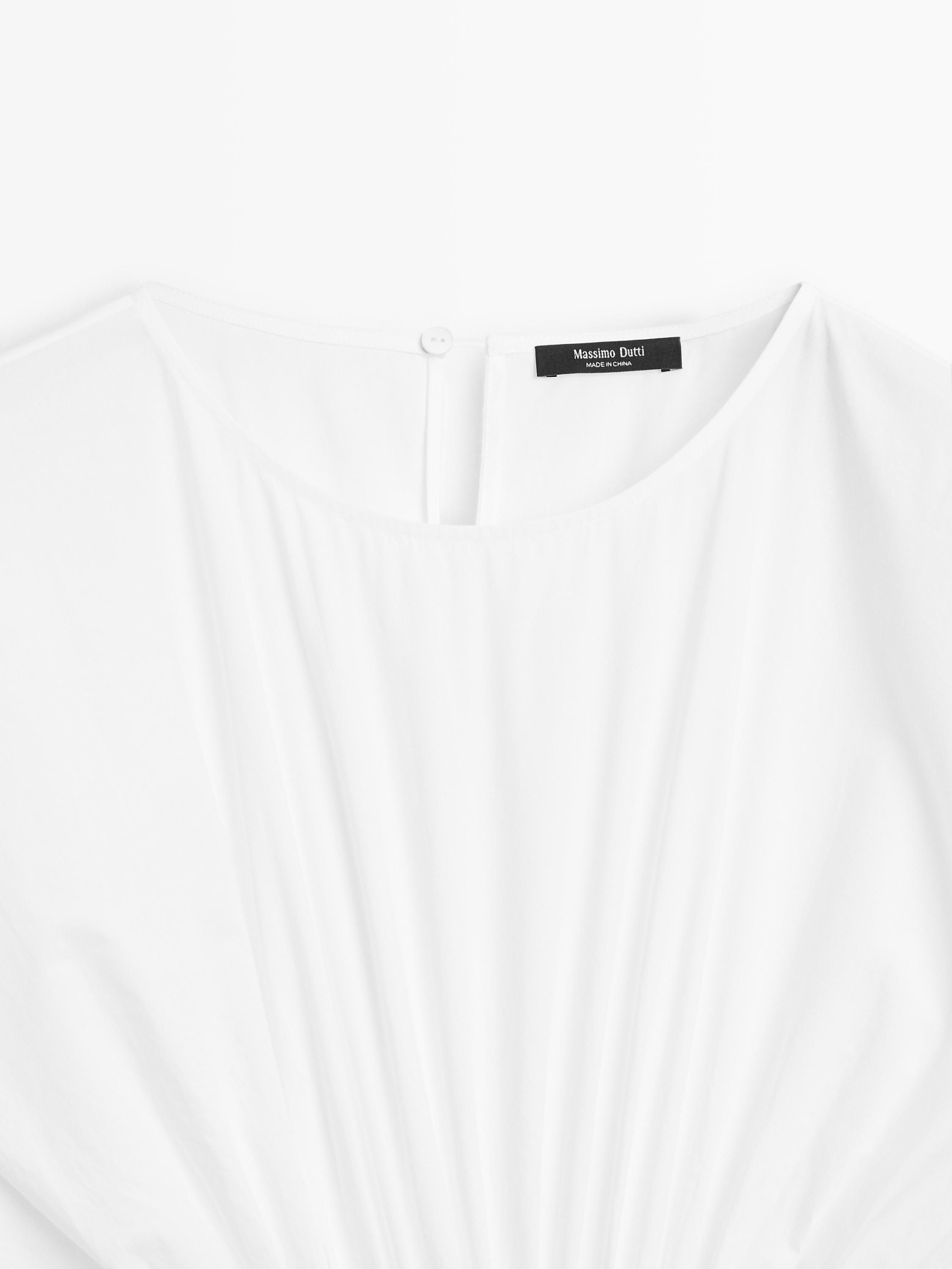 Robe longue plissée