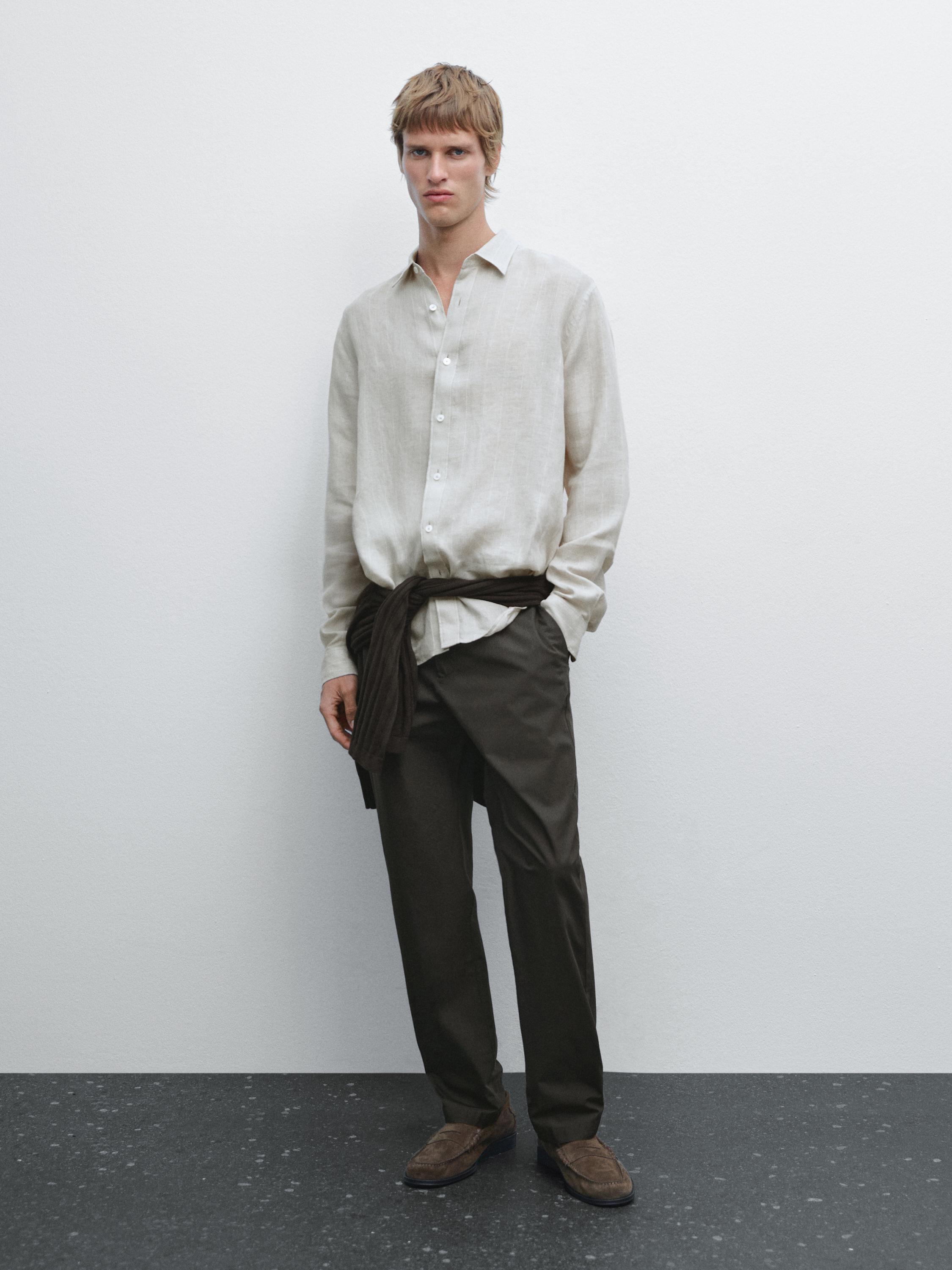 Semi-jogger fit trousers