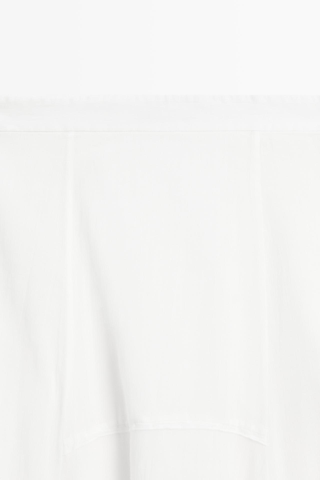 Flowing midi skirt with panel detail — WHITE