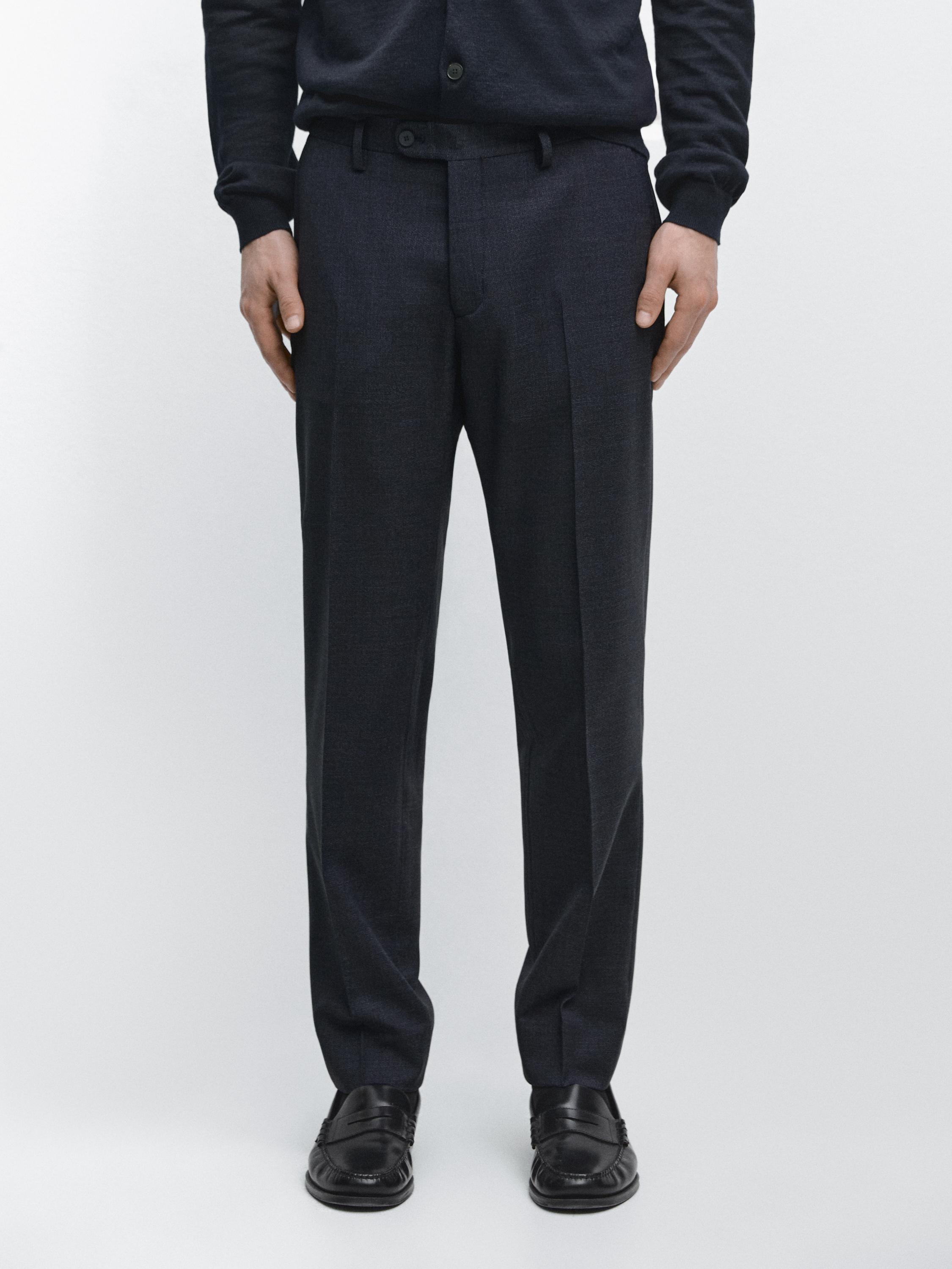 Cold wool suit trousers — INDIGO