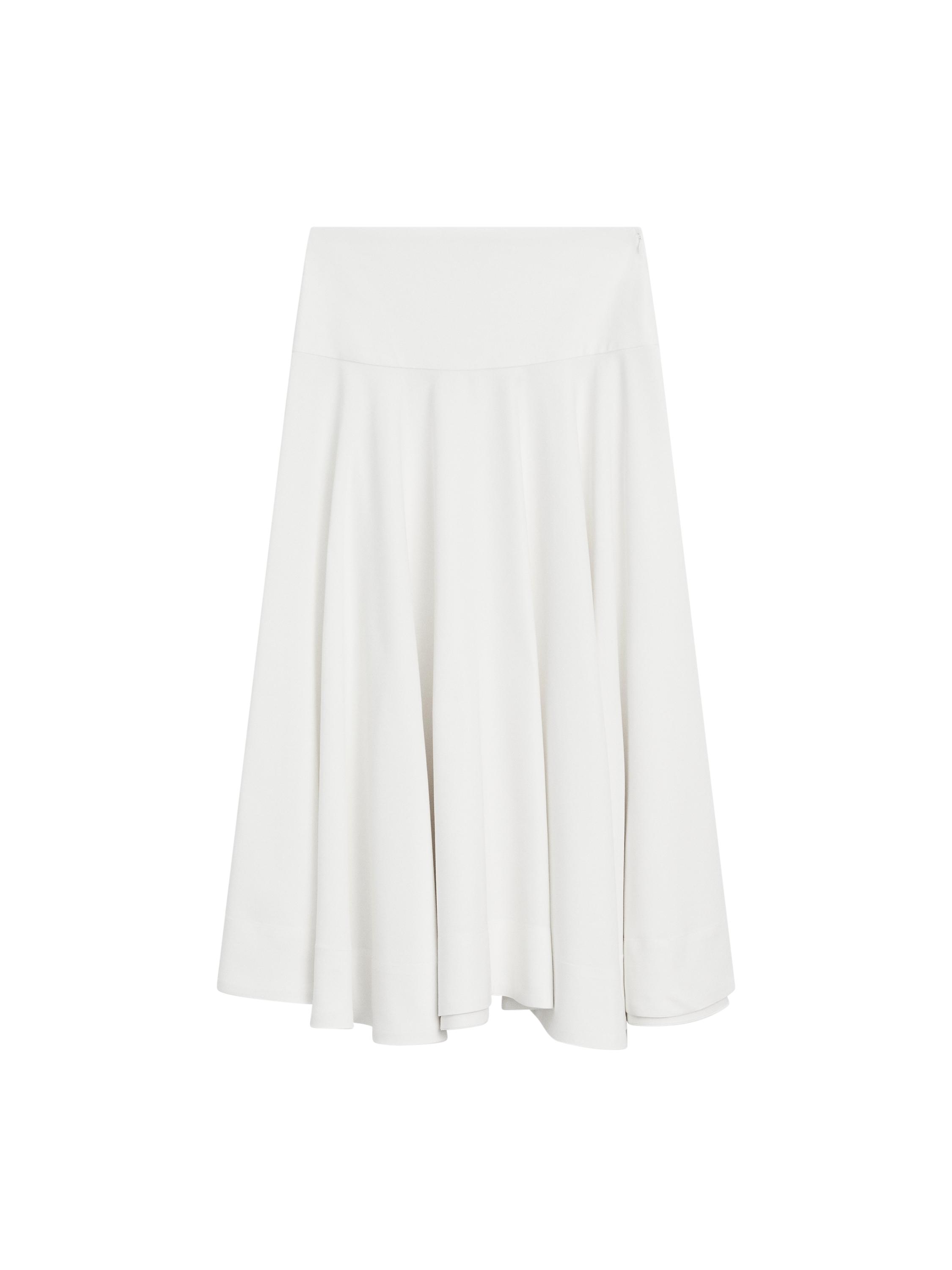 【Massimo Dutti】Long voluminous skirt with godet detail Long voluminous skirt with godet detail · Chocolate