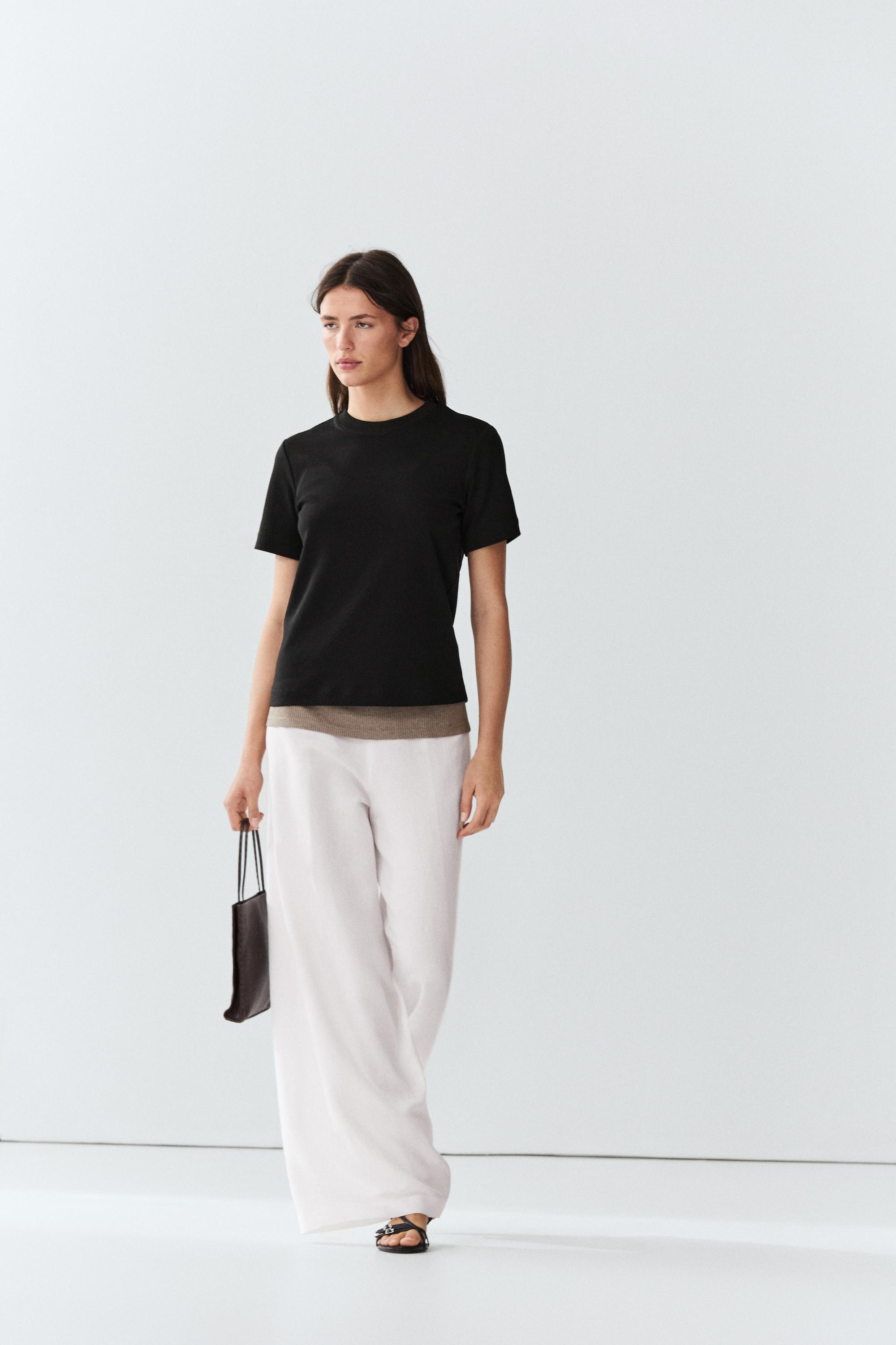 Short sleeve interlock T-shirt — BLACK