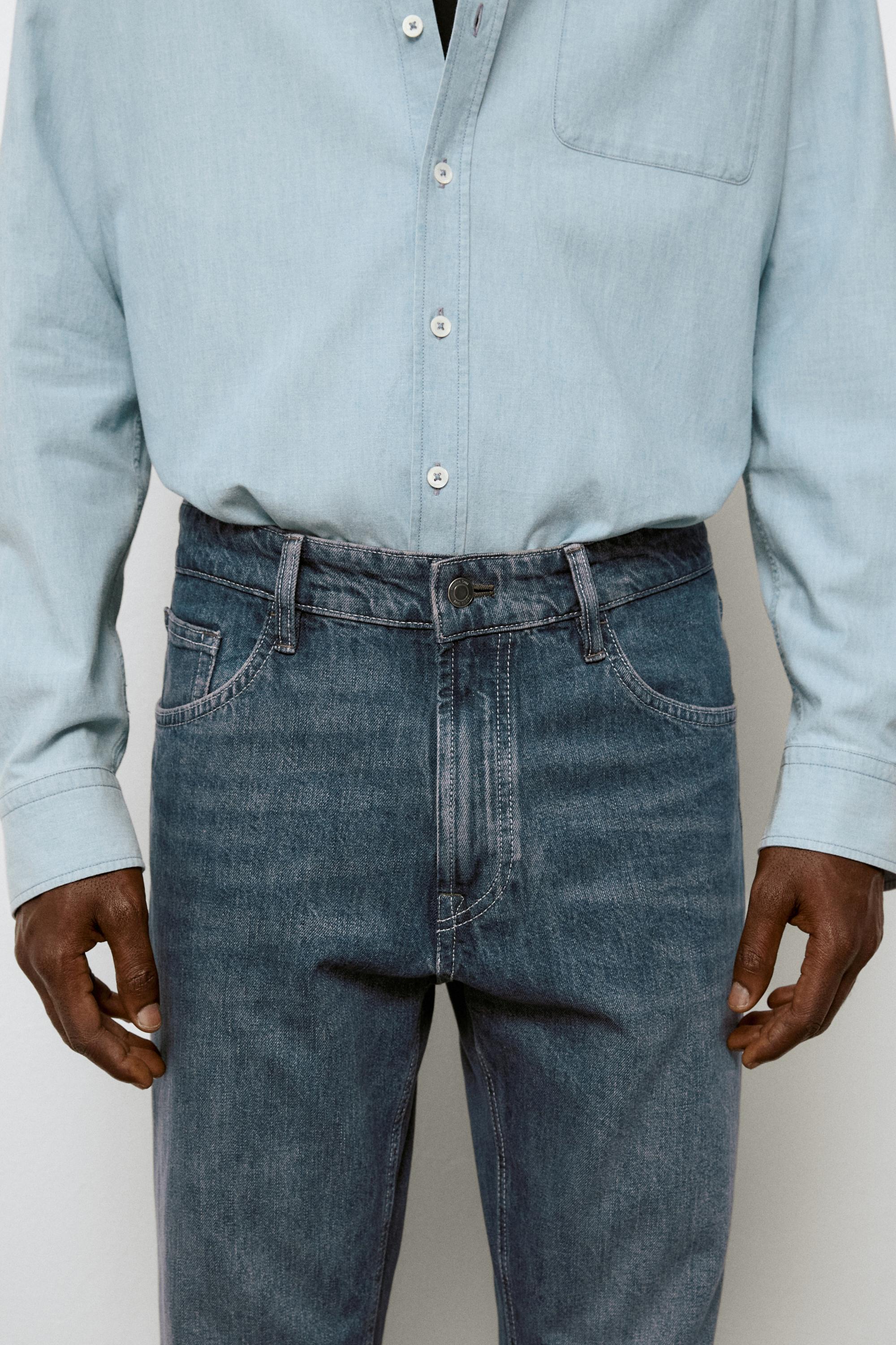 Tapered fit jeans — FADED BLUE