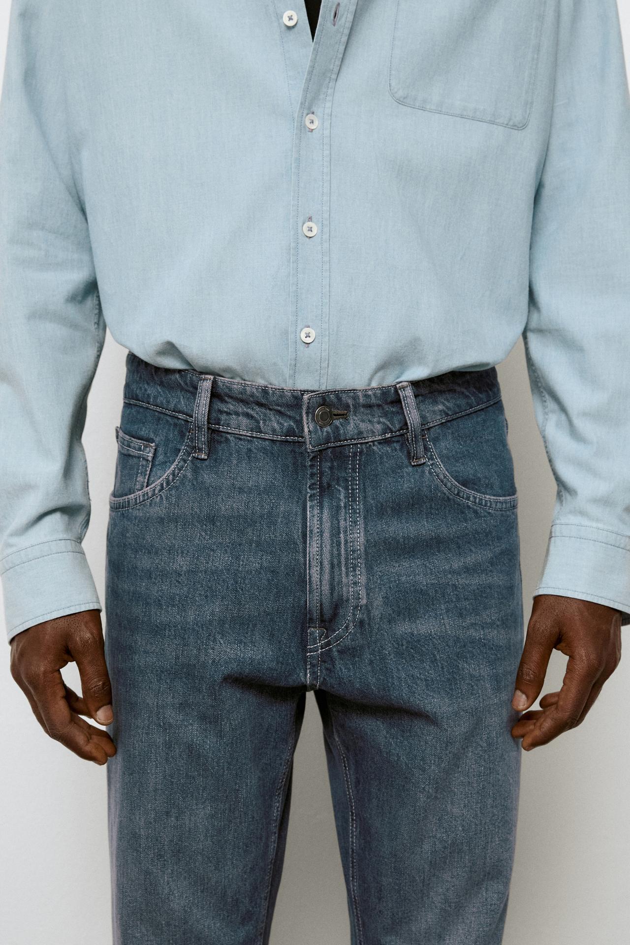 Tapered fit jeans — FADED BLUE