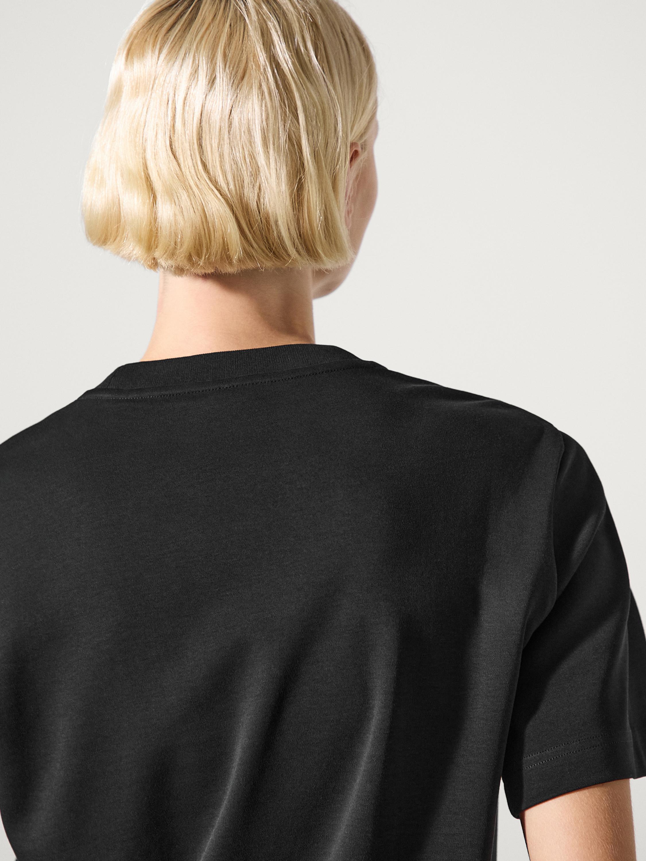 Short sleeve interlock T-shirt — BLACK