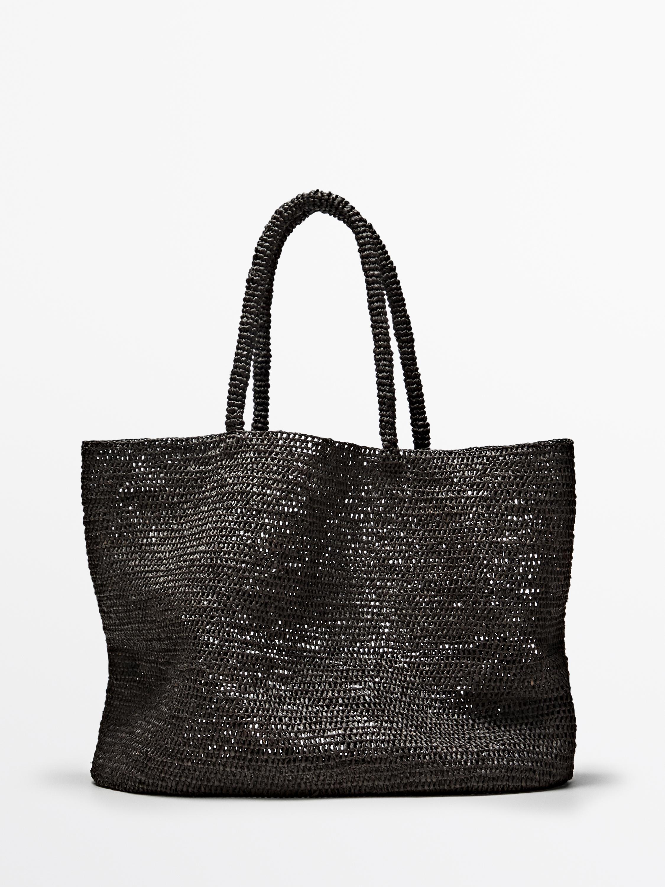 Maxi tote bag 100% raphia - ÉDITION LIMITÉE