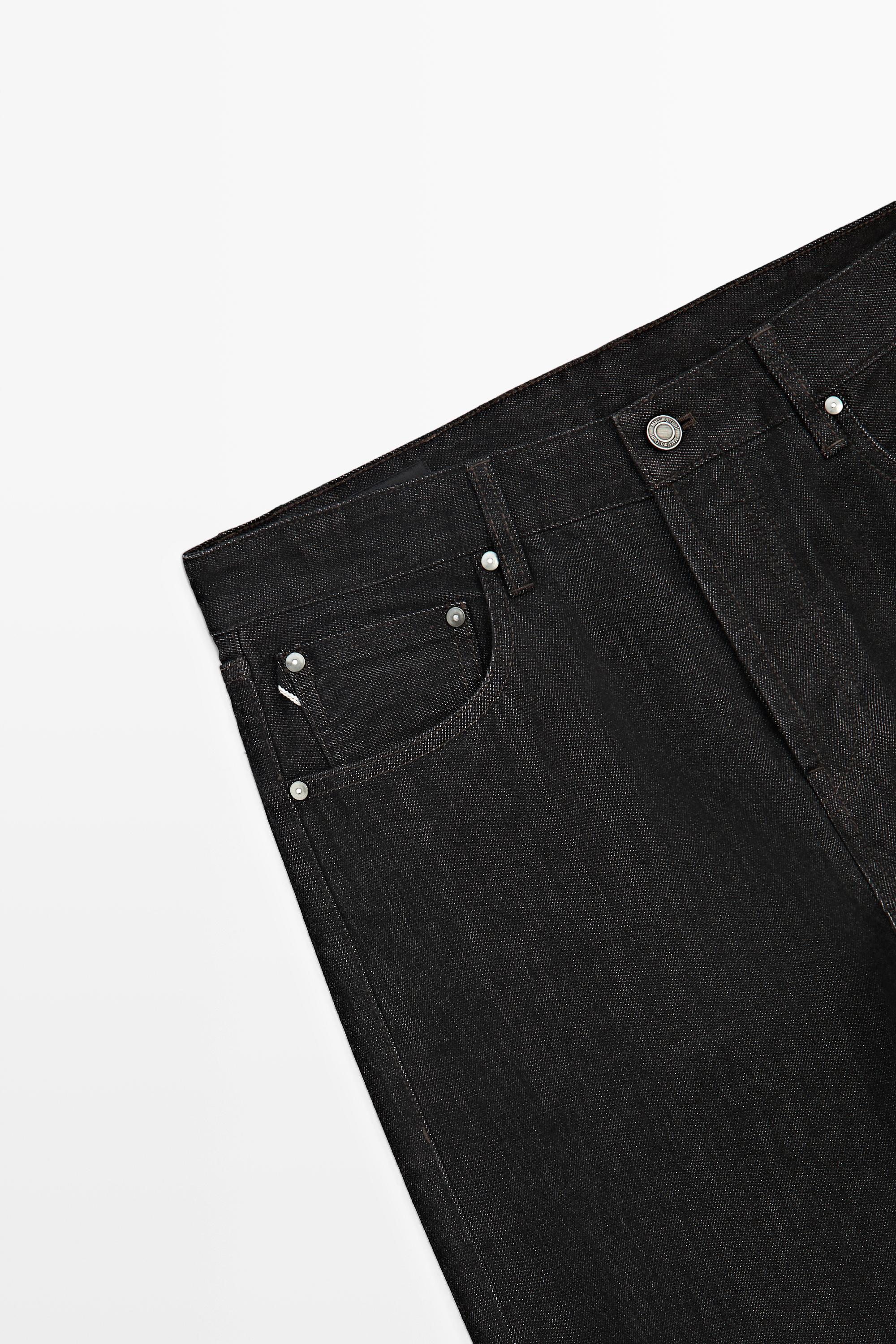Selvedge fit jeans — BLACK