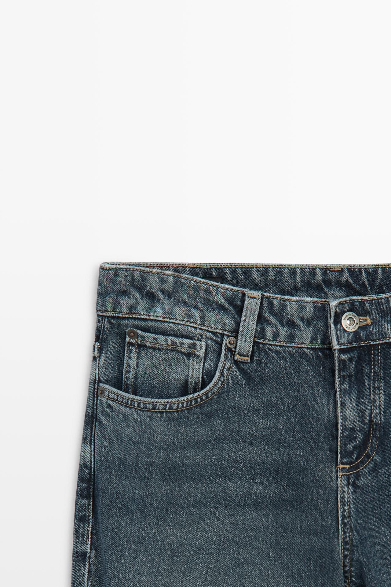 Low-rise straight-leg jeans — MEDIUM BLUE