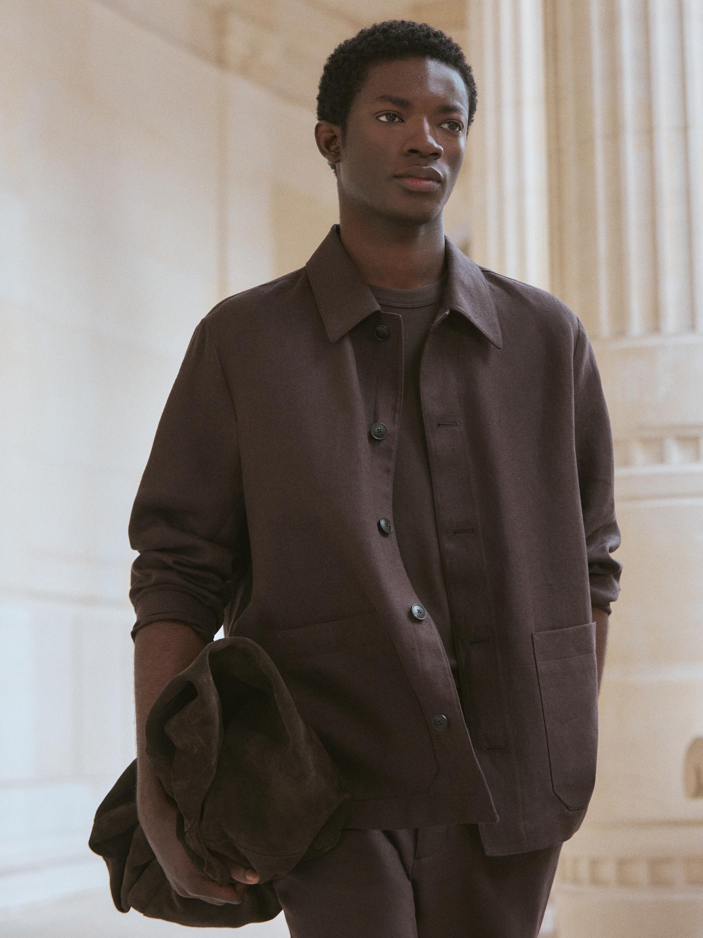 100% linen overshirt