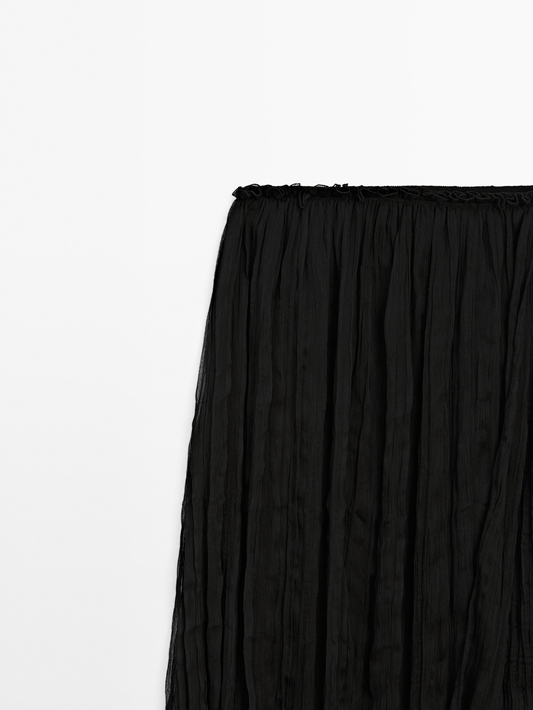 Pleated skirt with fold detail - Limited Edition