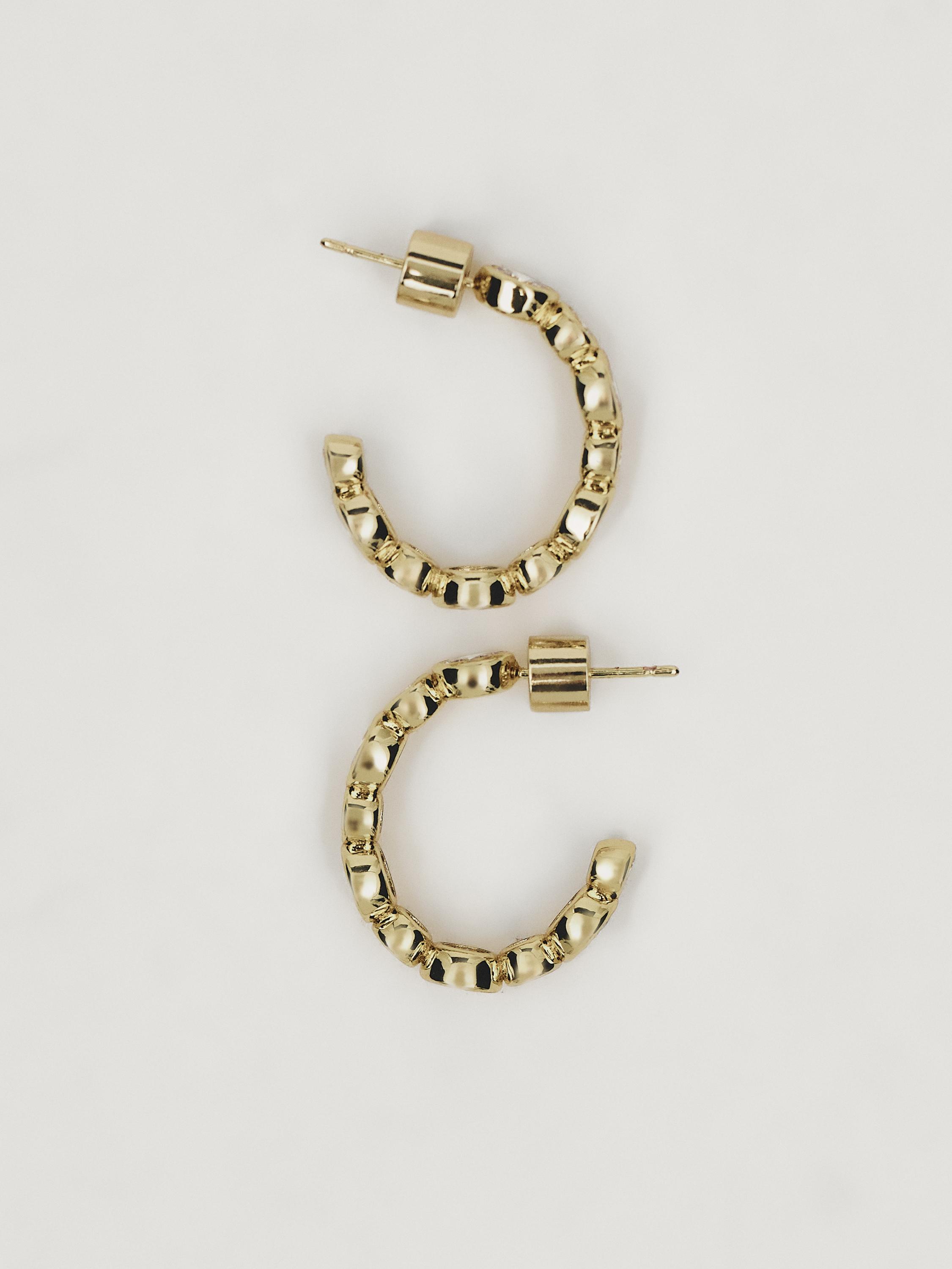 Pendientes aro brillos
