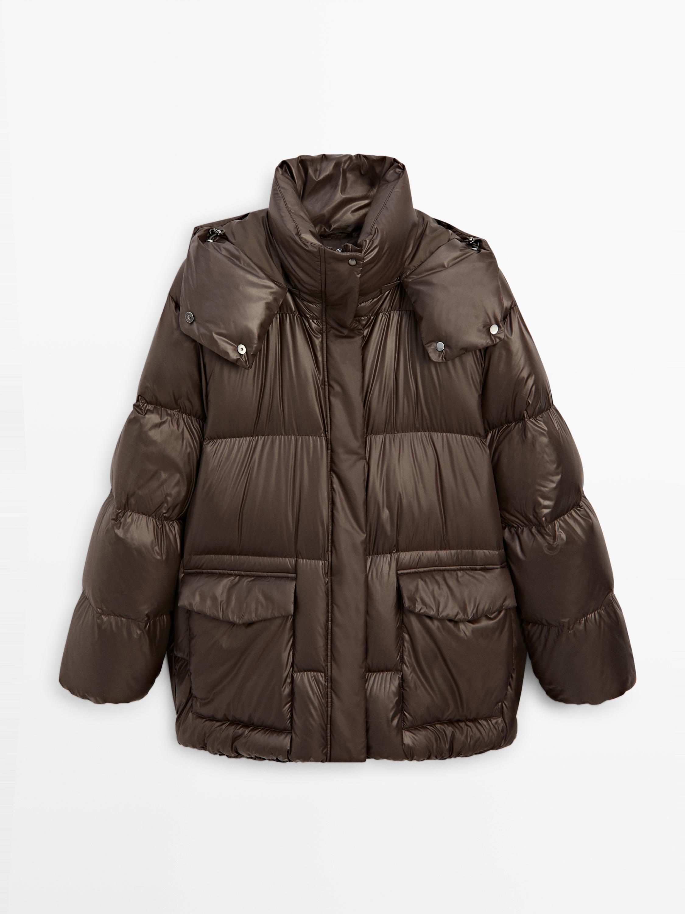 Jakna, polnjena s puhom, sijoča