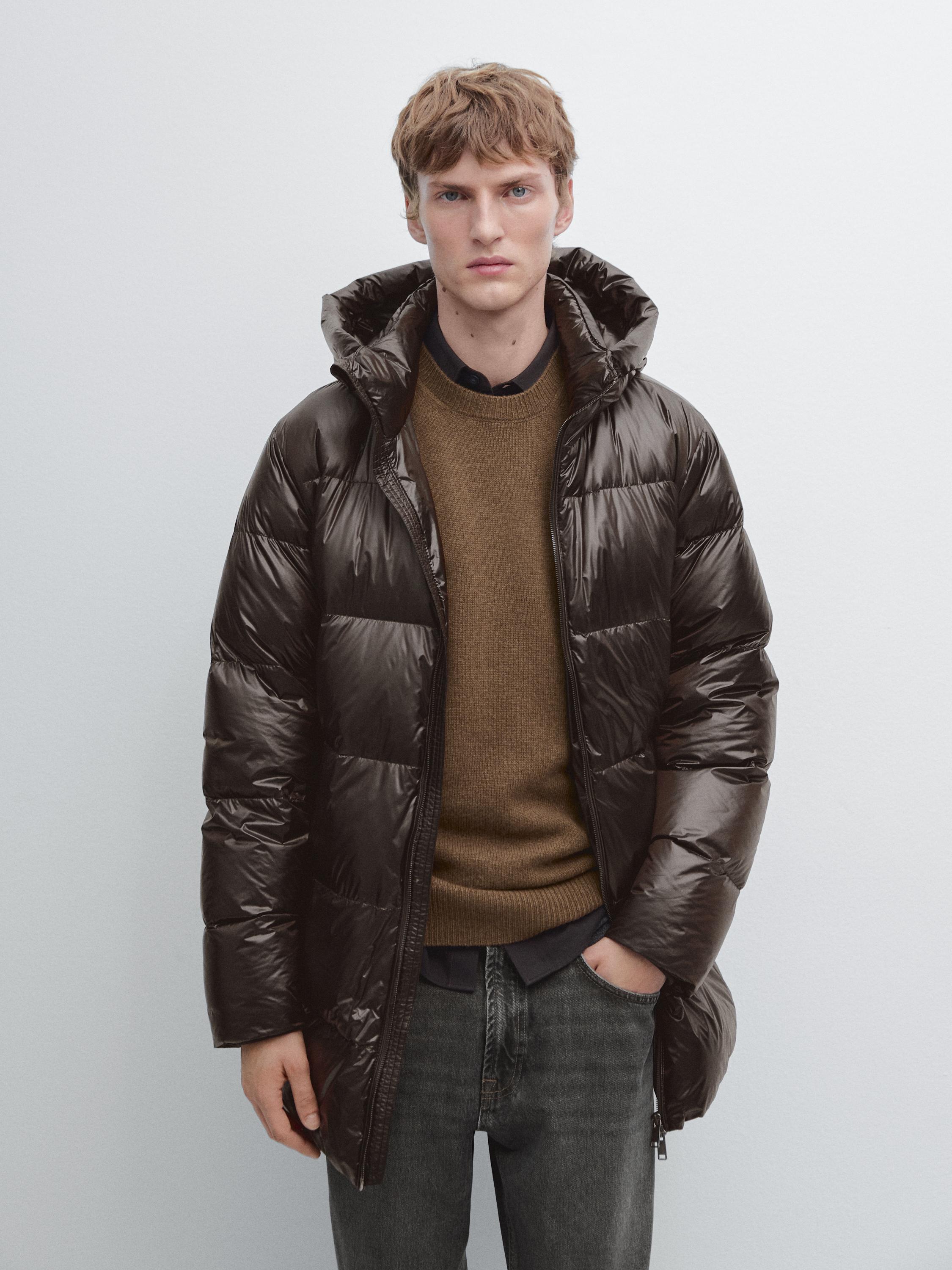 Water-repellent down blend jacket