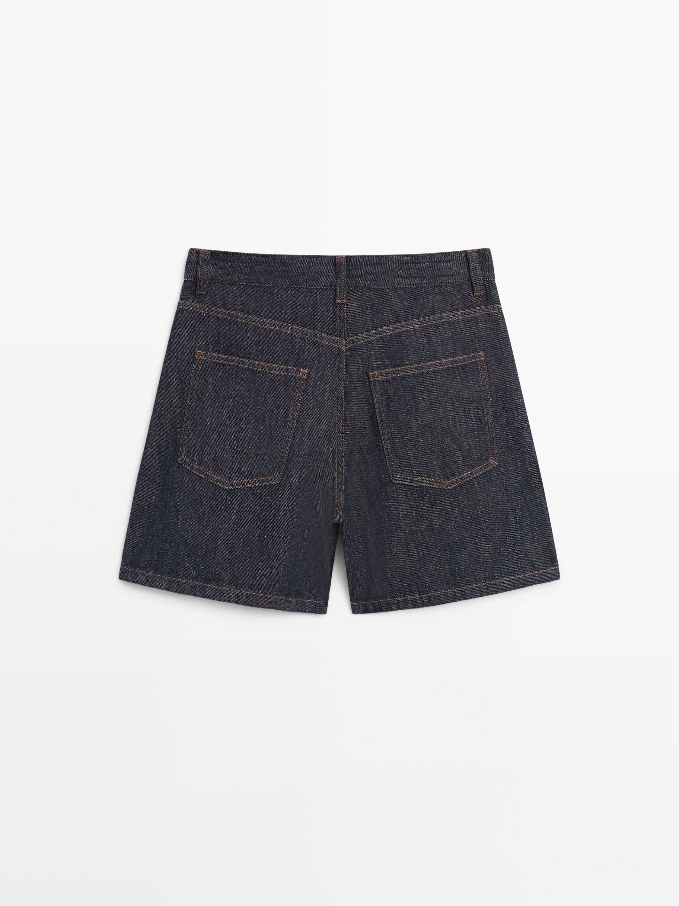 bermudas cuero massimo dutti pantalones cortos