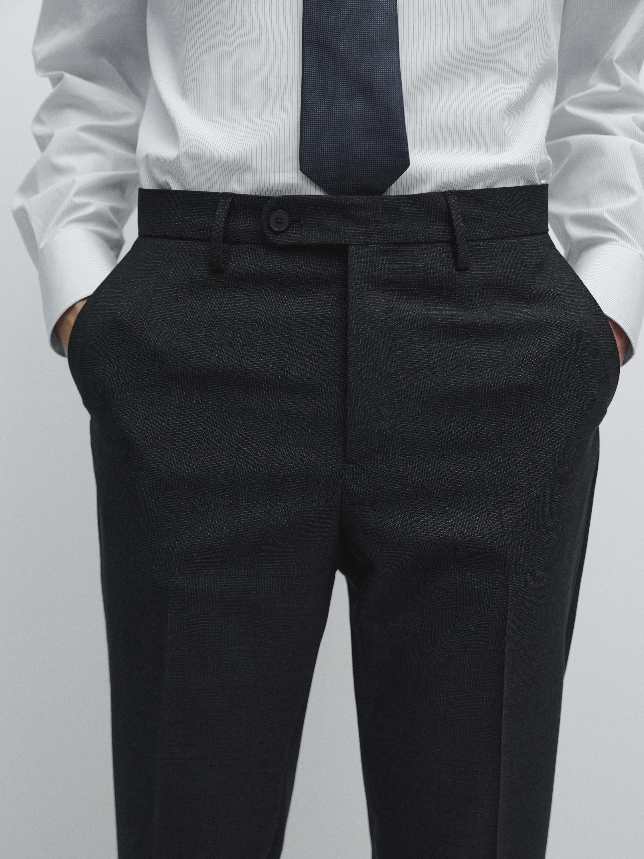Pantalon de costume en laine