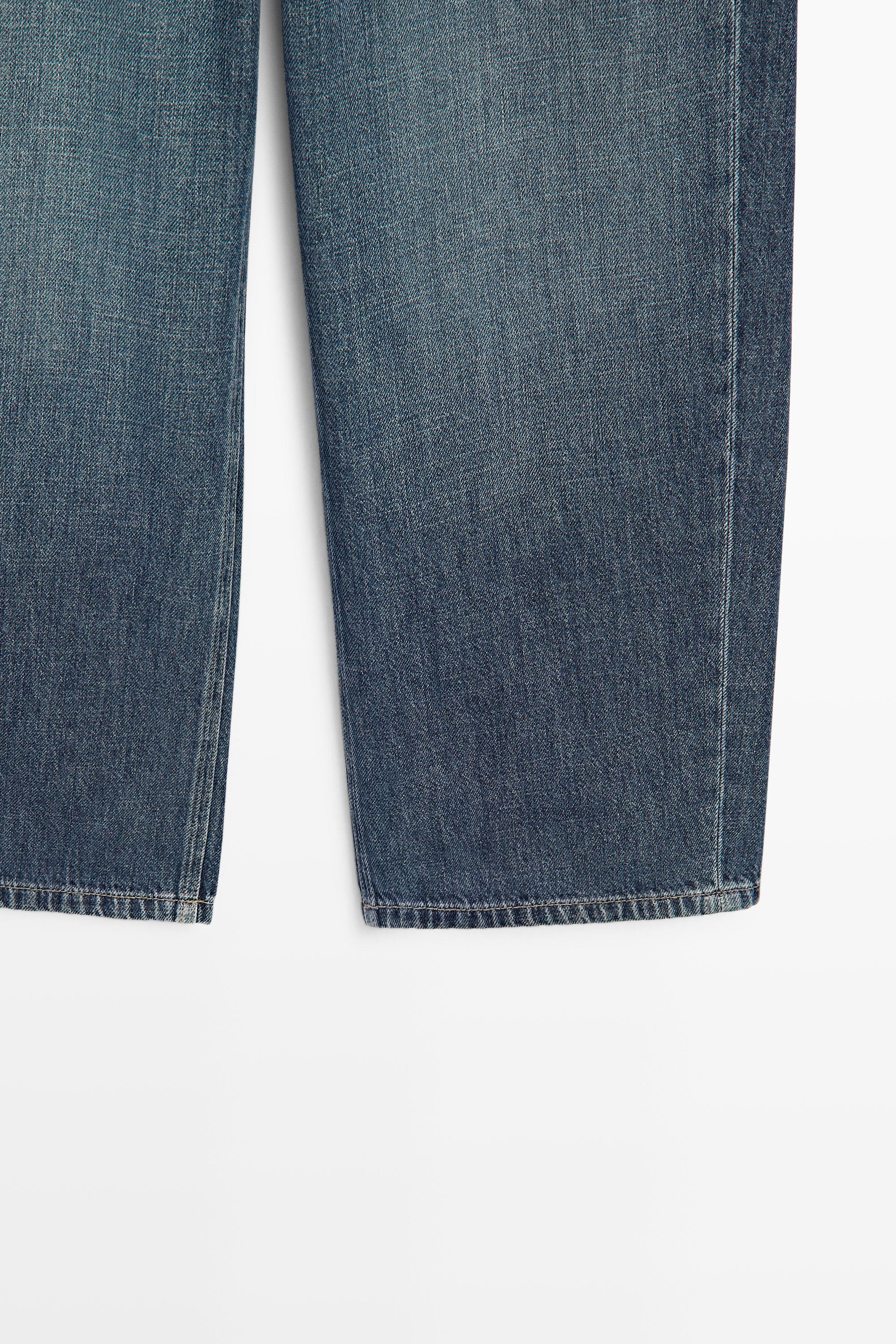 Mid-waist cropped wide-leg jeans — MEDIUM BLUE