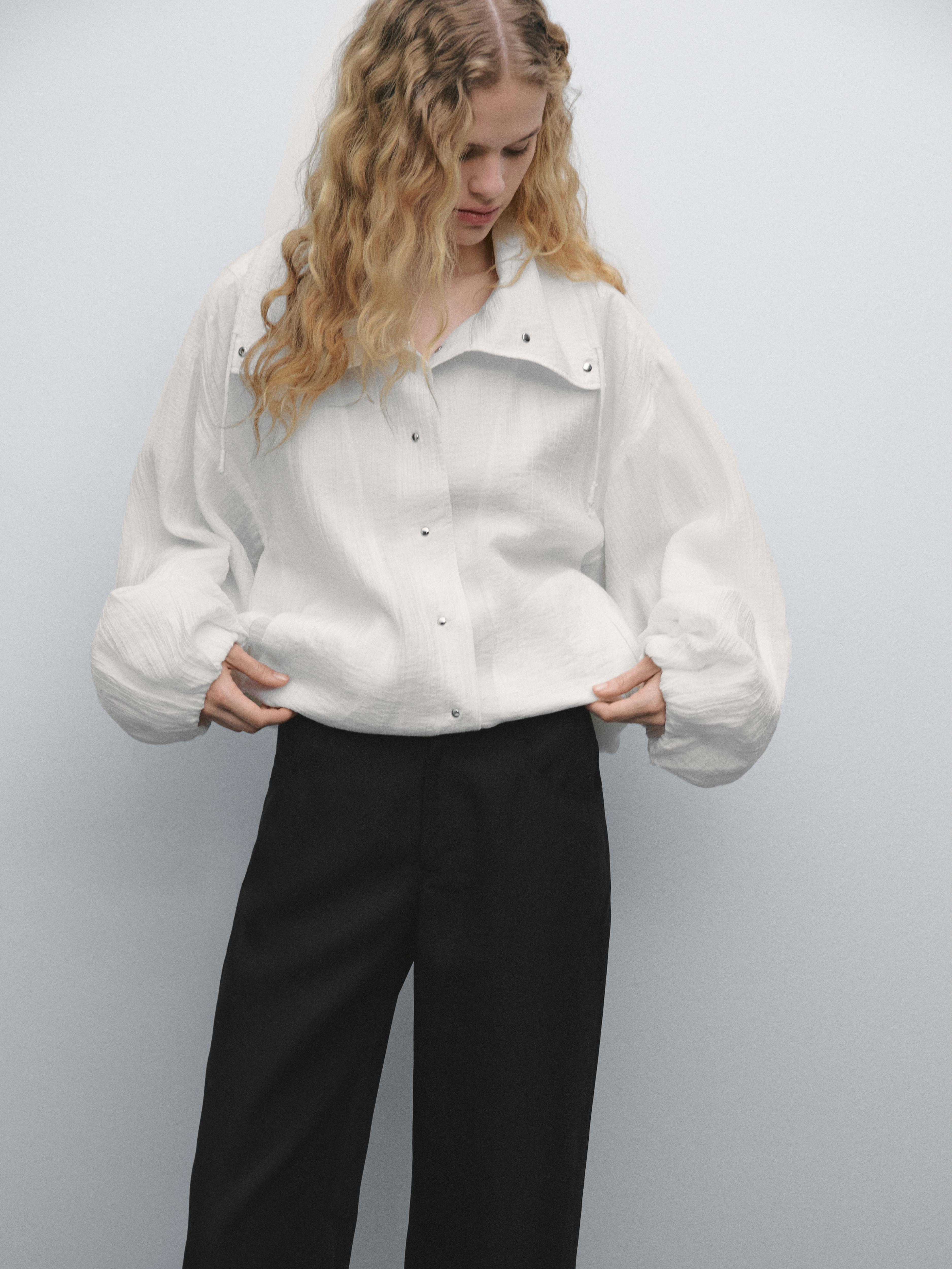 Pantalon palazzo lyocell