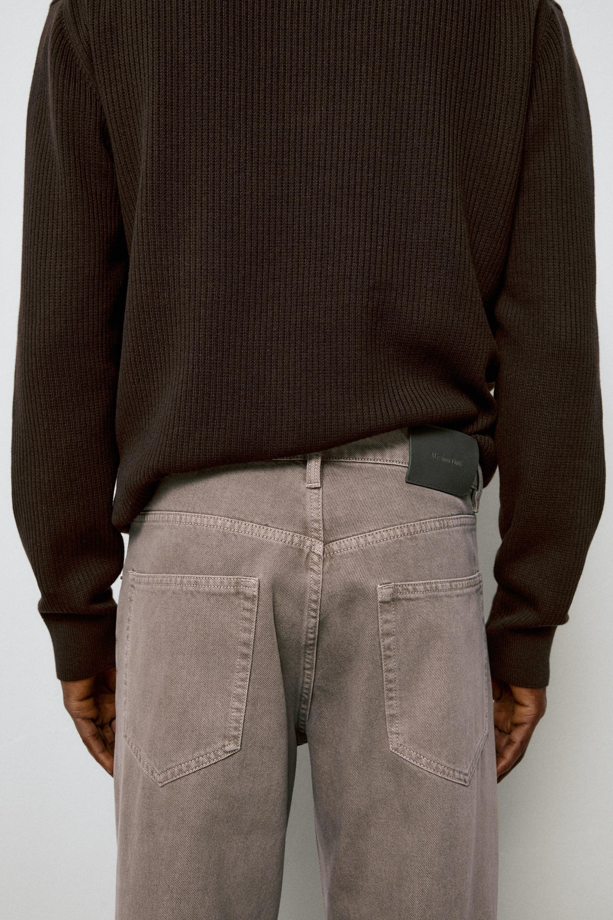 Tapered fit jeans — MINK