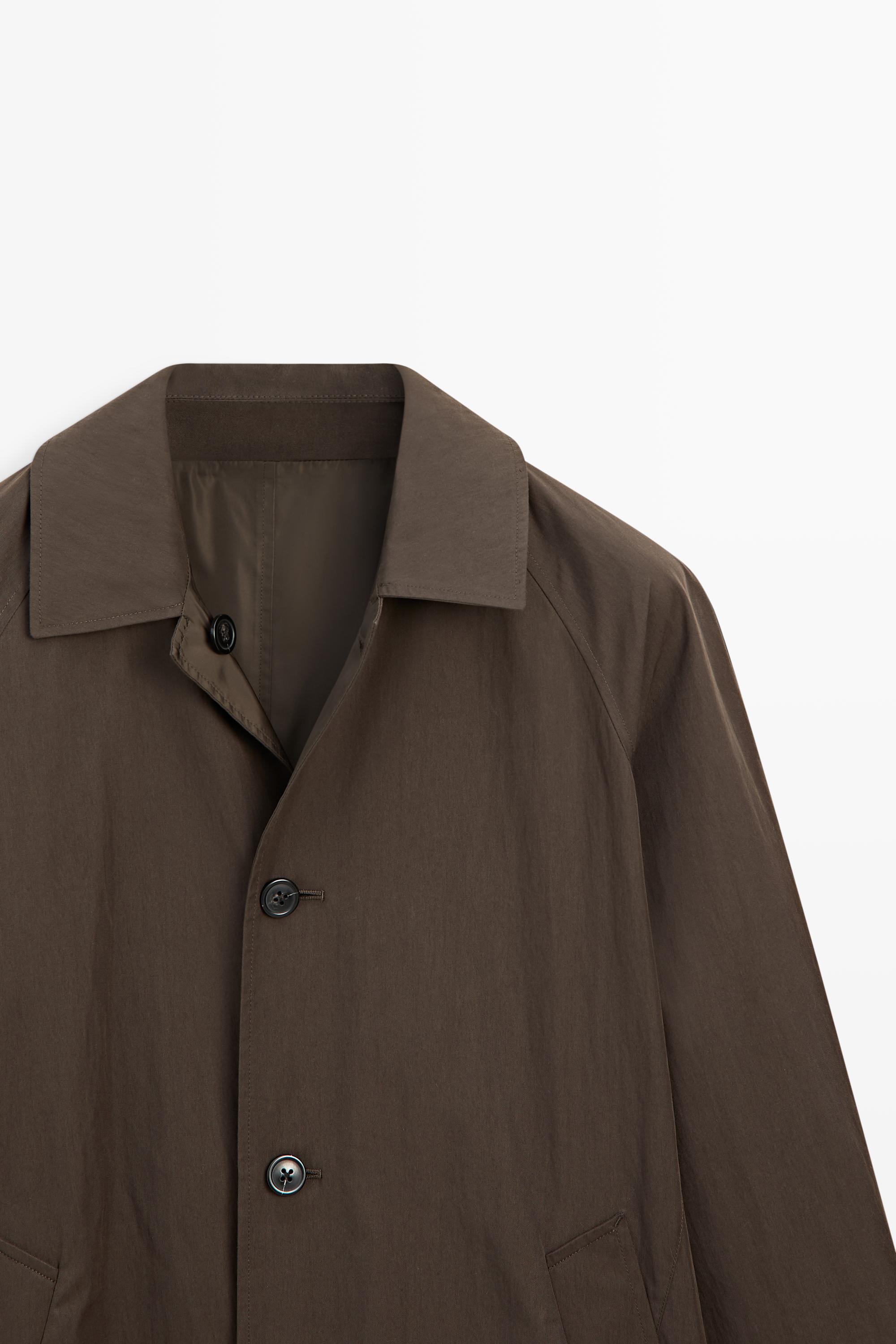Long reversible trench coat — Chocolate