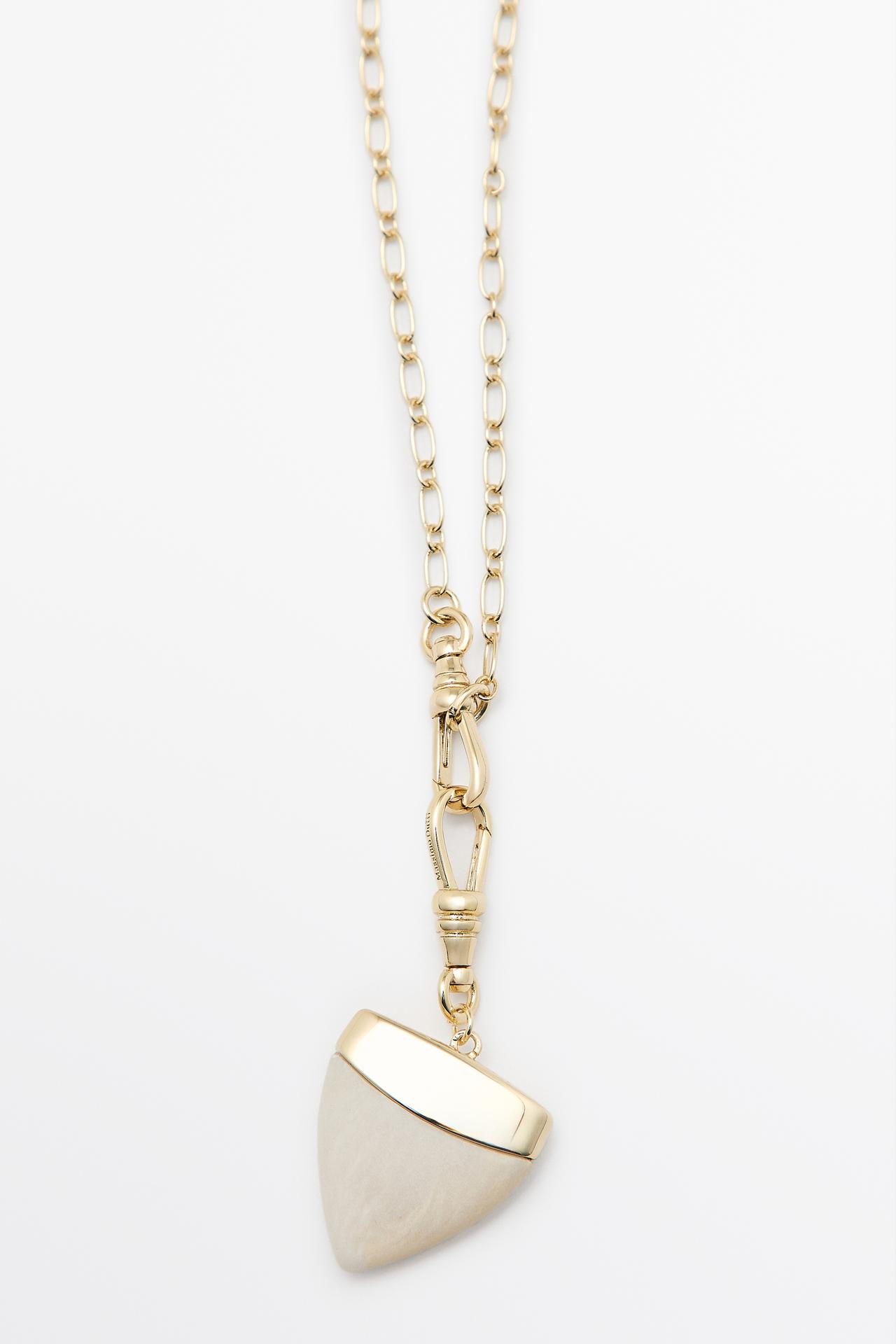Stone tusk necklace — GOLDEN