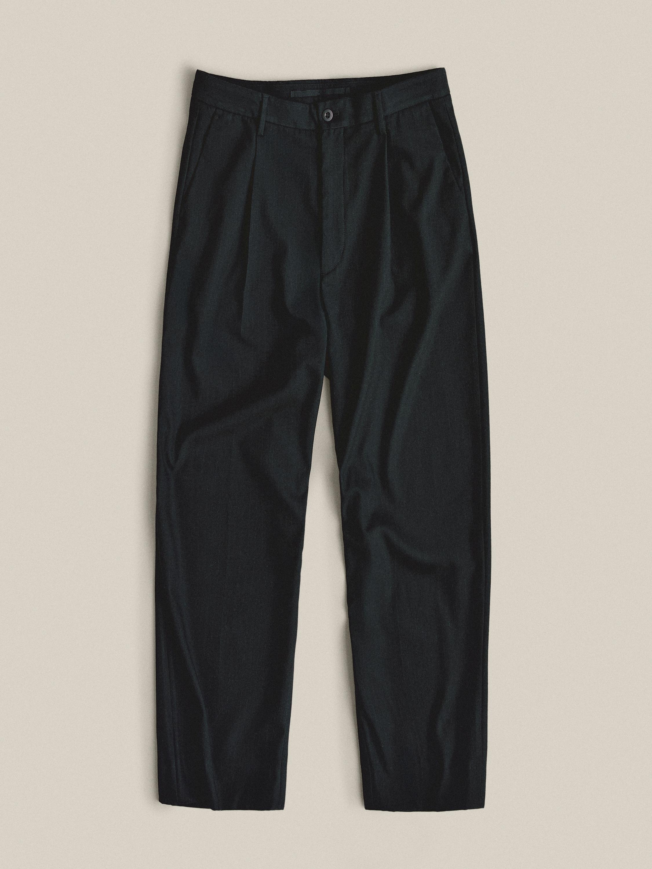 Relaxed fit pinstripe trousers