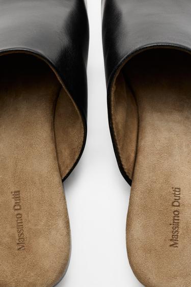 Soft leather mule — BLACK 5