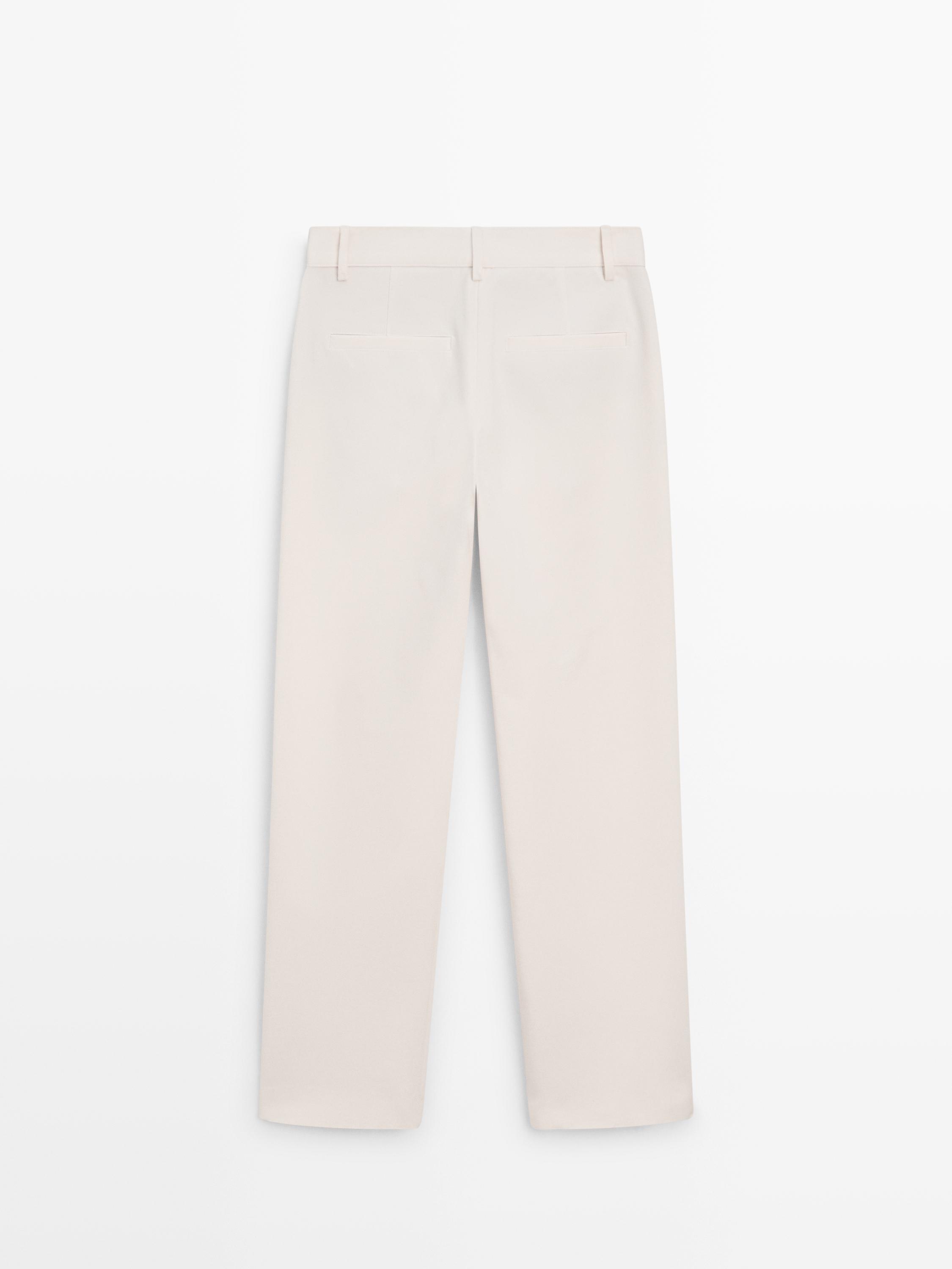 Straight-leg technical trousers — Off white