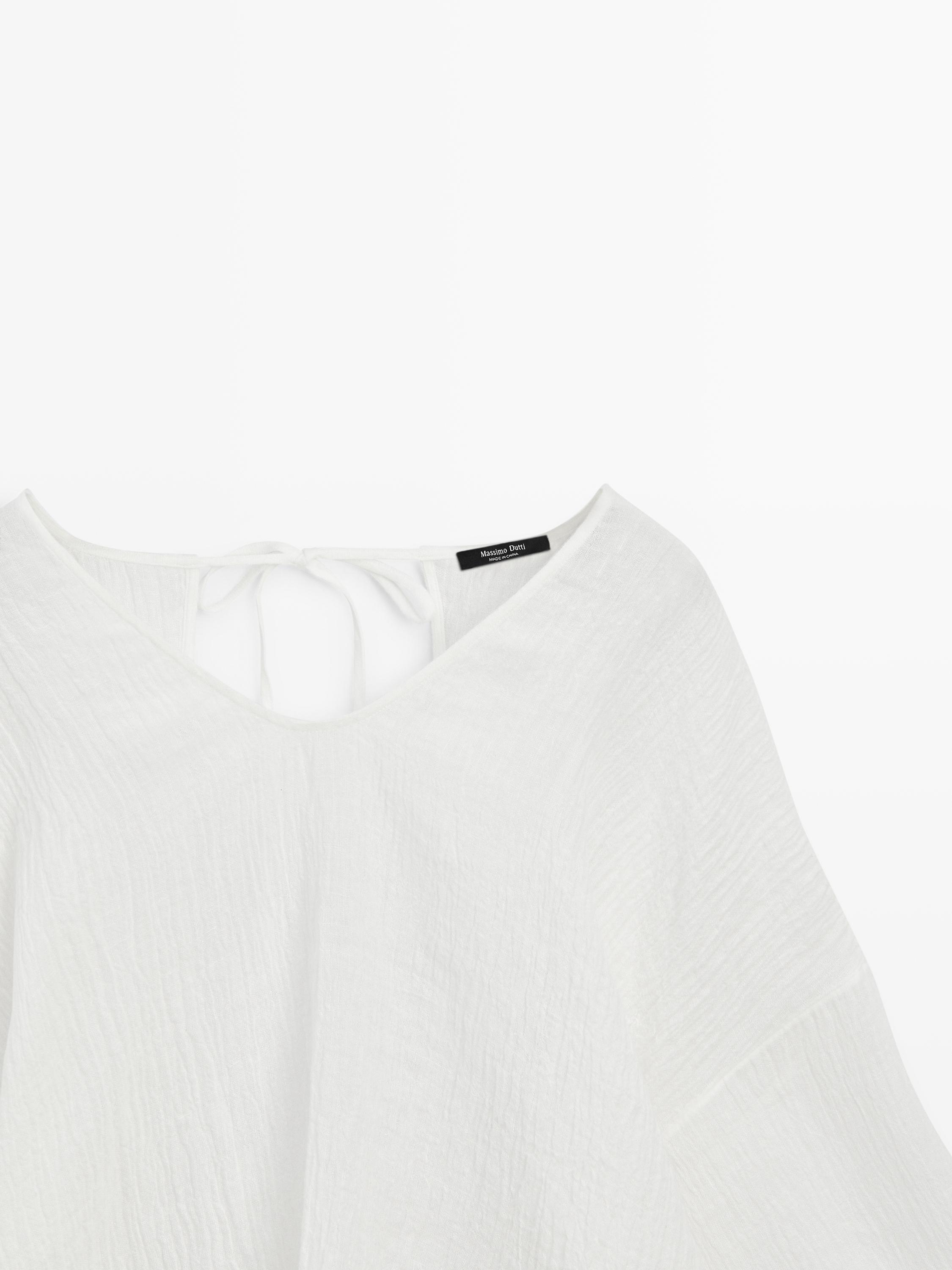 Flowing 100% linen blouse